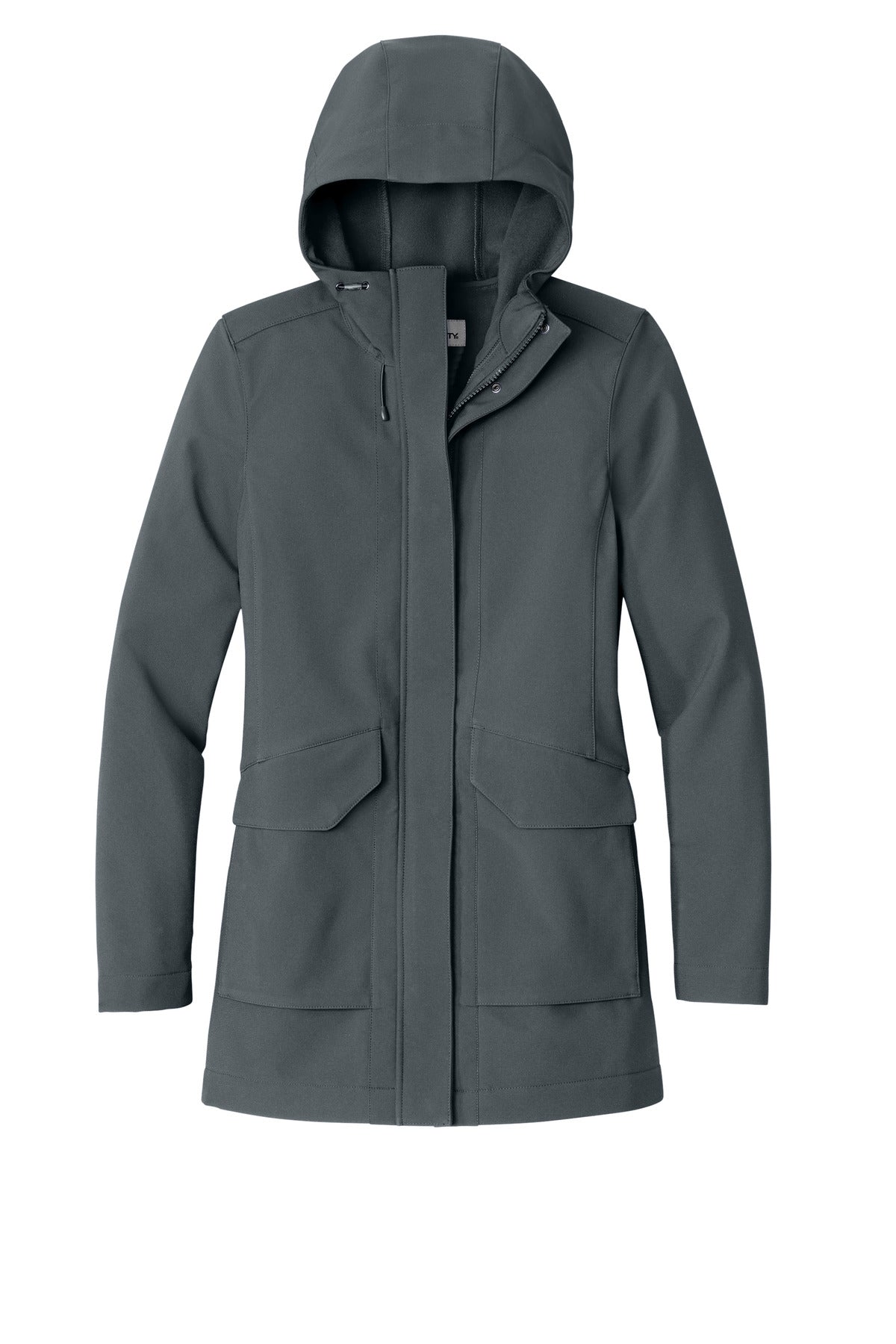 Front View of Graphite Port Authority Women's Collective Outer Soft Shell Parka L919