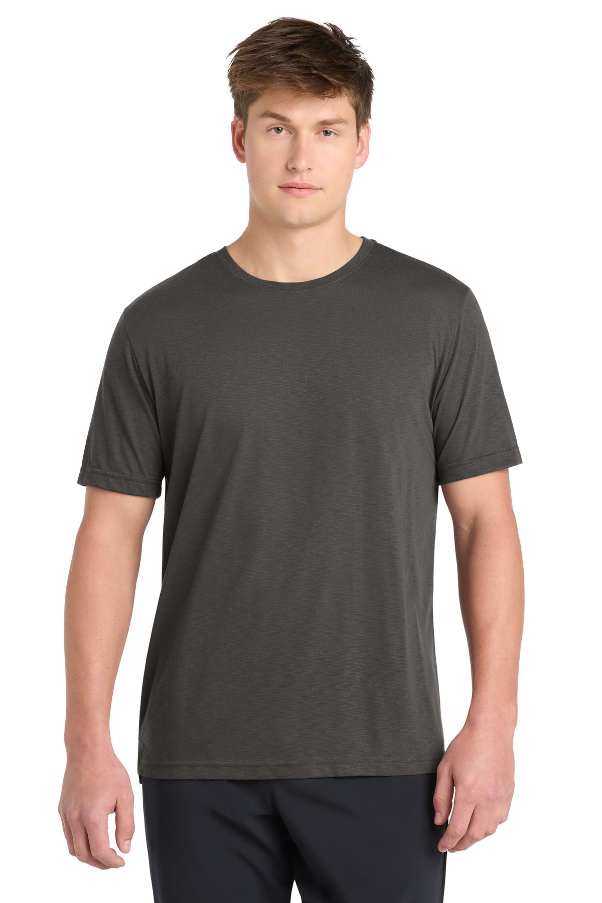 Front View of Graphite Sport-Tek PosiCharge Strive Tee. ST430