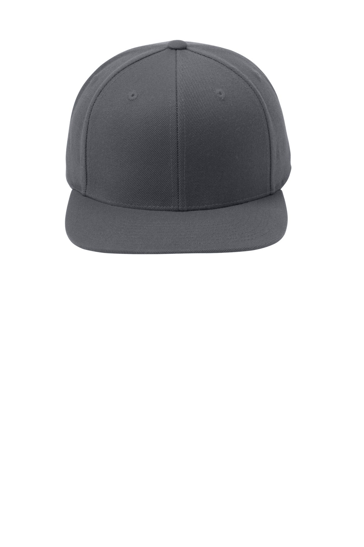 Front View of Graphite Sport-Tek YP Classics Flat Bill Snapback Cap. STC19
