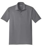 Front View of Grey Concrete Sport-Tek Tall Micropique Sport-Wick Polo. TST650
