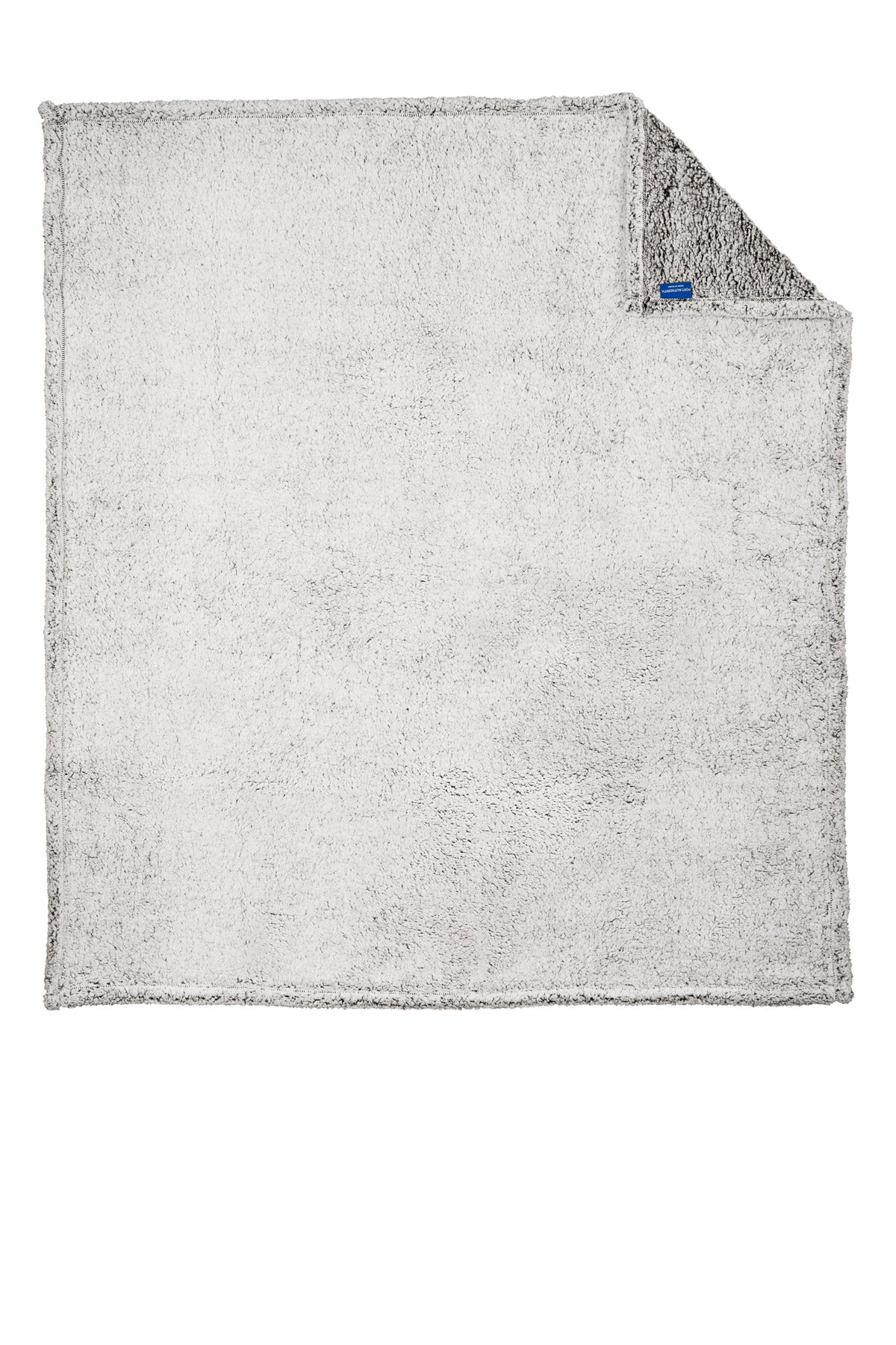 Front View of Grey Heather Port Authority Cozy Blanket. BP36
