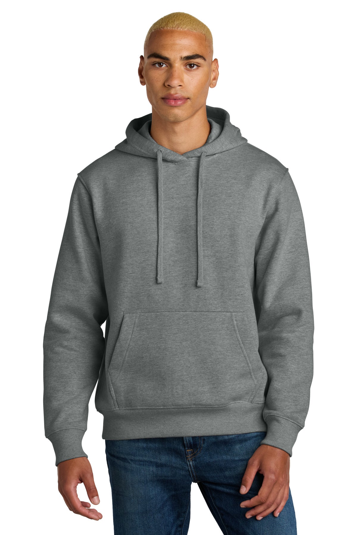 Front View of GreyFrost District V.I.T. Super Heavyweight Fleece Hoodie DT6600