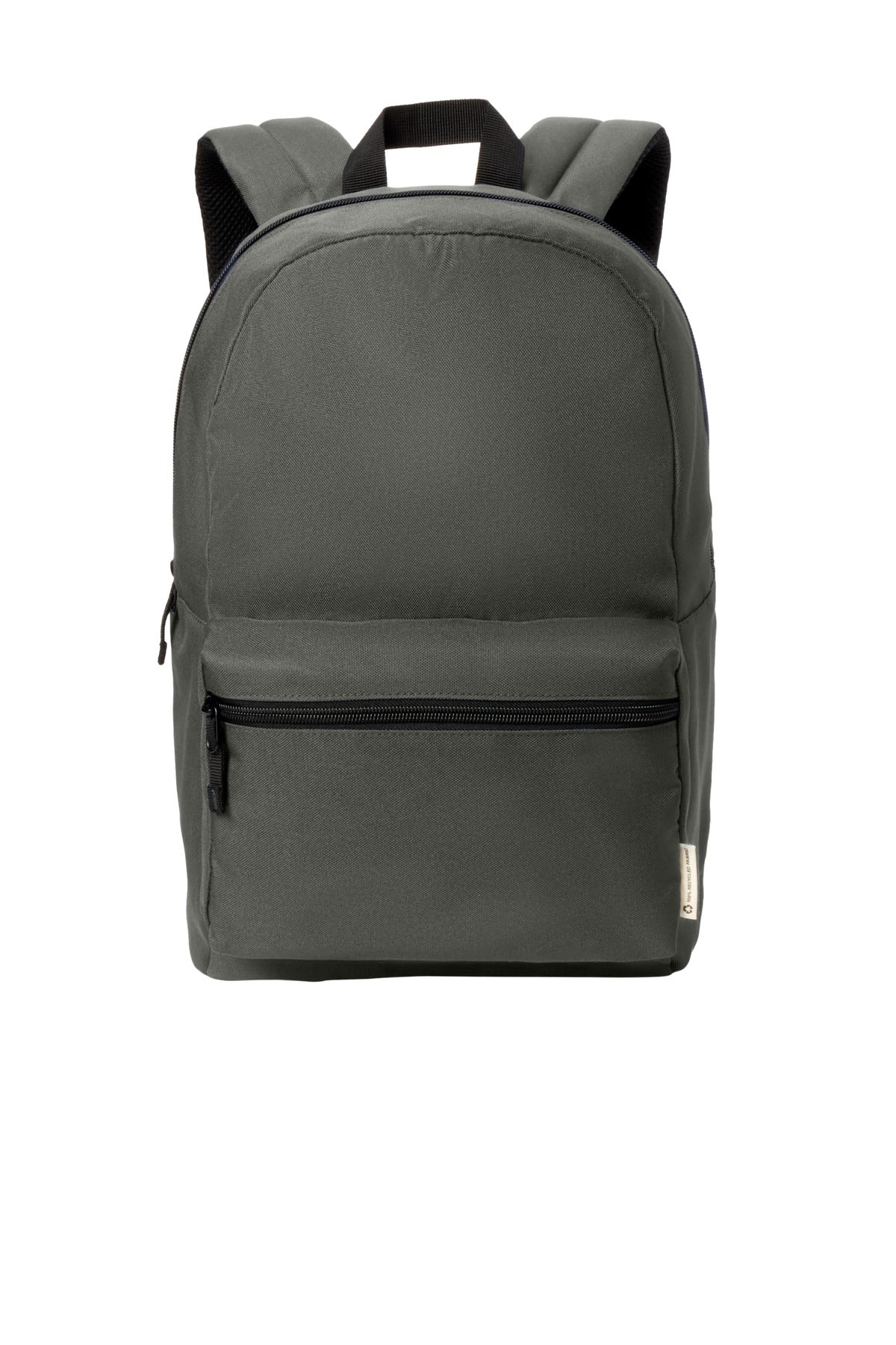Front View of GreySteel Port Authority C-FREE Recycled Backpack BG270