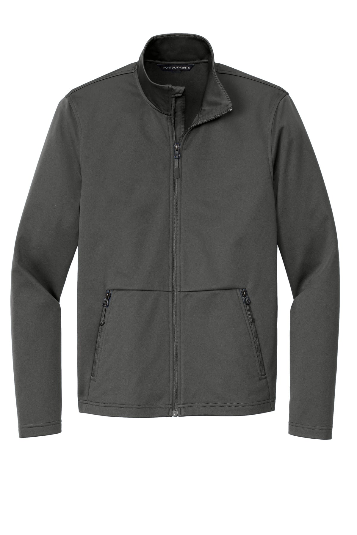 Front View of GreySteel Port Authority Flexshell Jacket J617