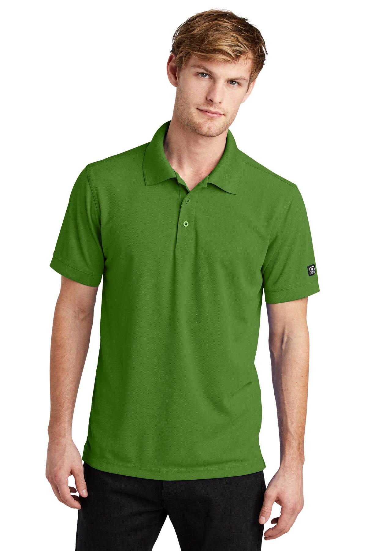 Front View of Gridiron Green OGIO - Caliber2.0 Polo OG101