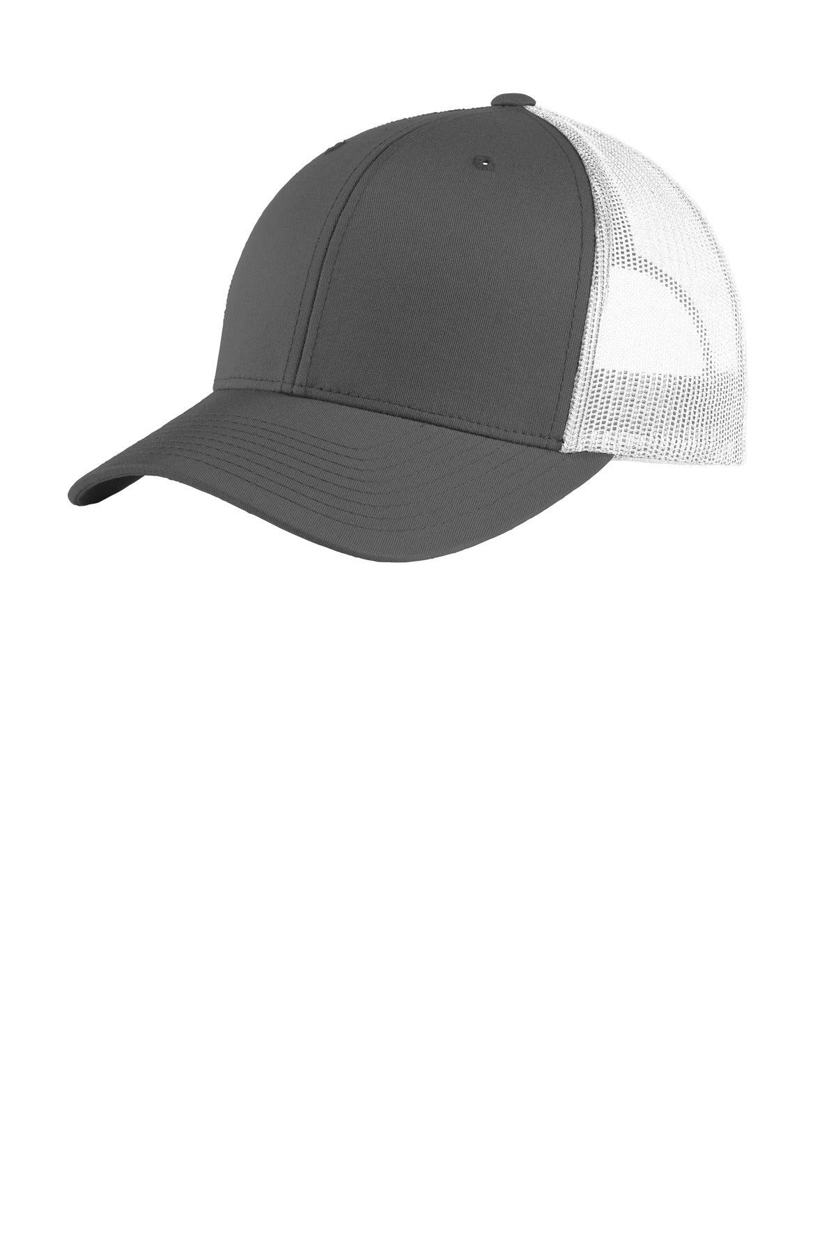 Front View of Grph/White Sport-Tek YP Classics Retro Trucker Cap. STC39
