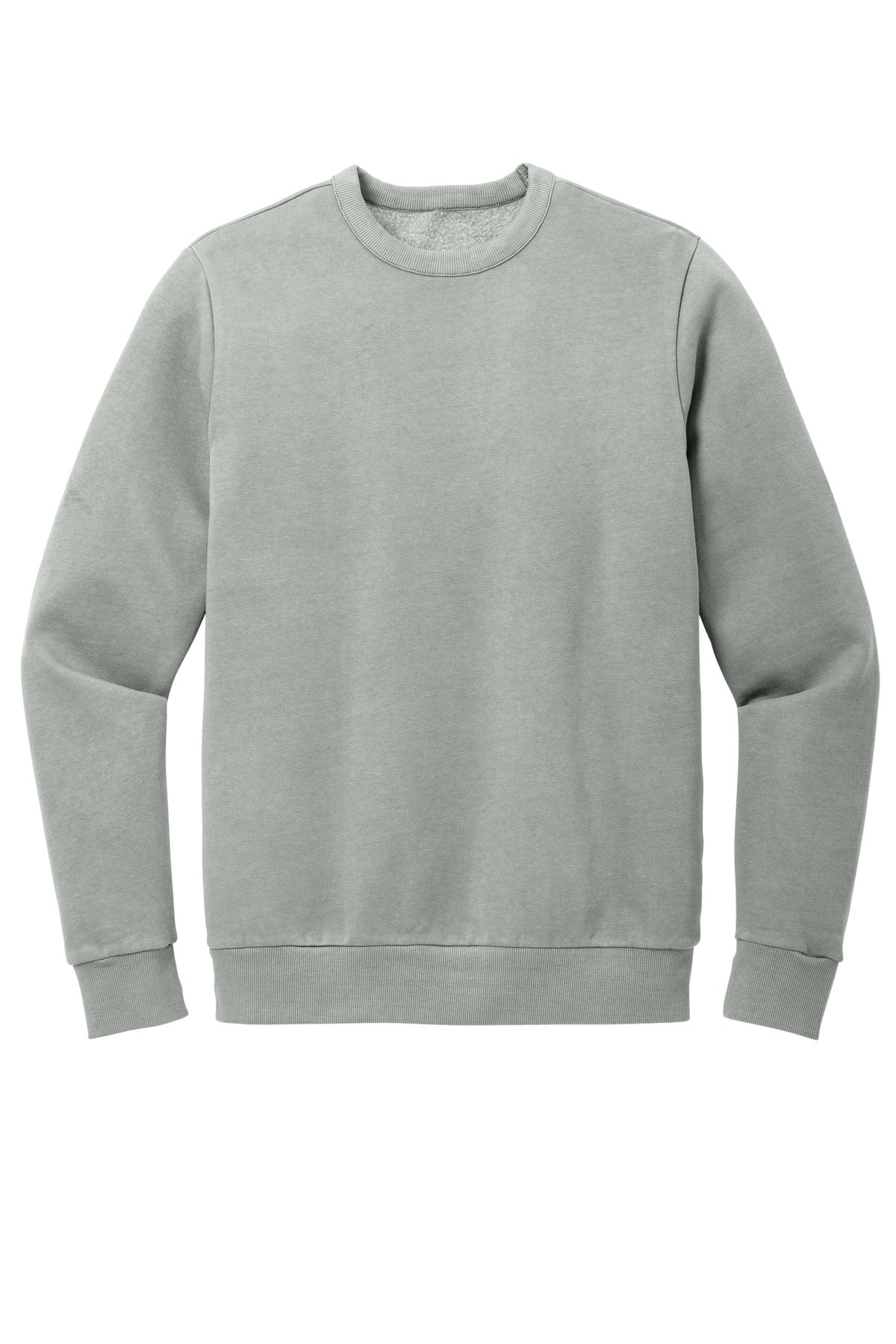 Front View of GustyGrey District Wash Fleece Crew DT2204