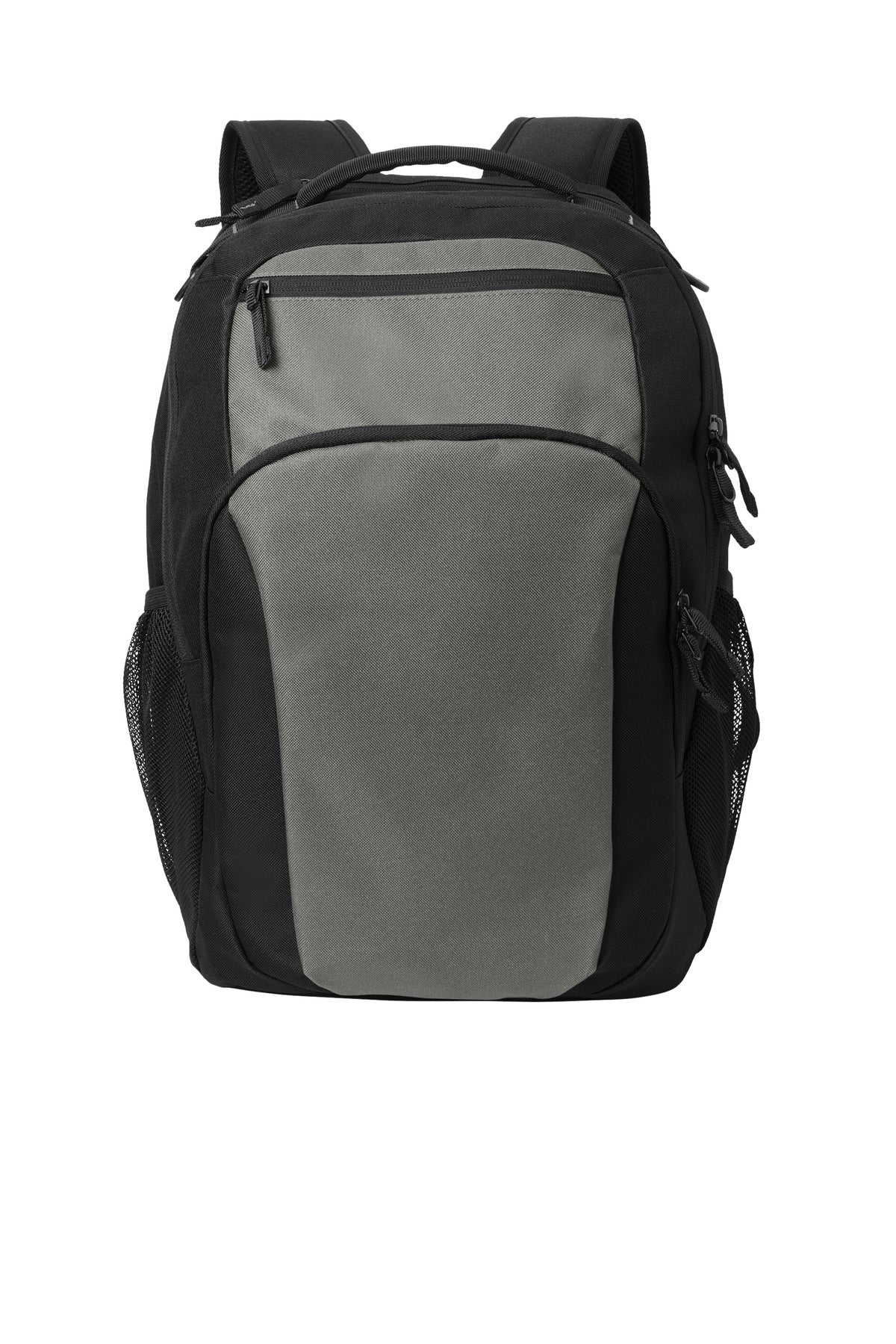 Front View of GustyGy/Bk Port Authority Transport Backpack BG232