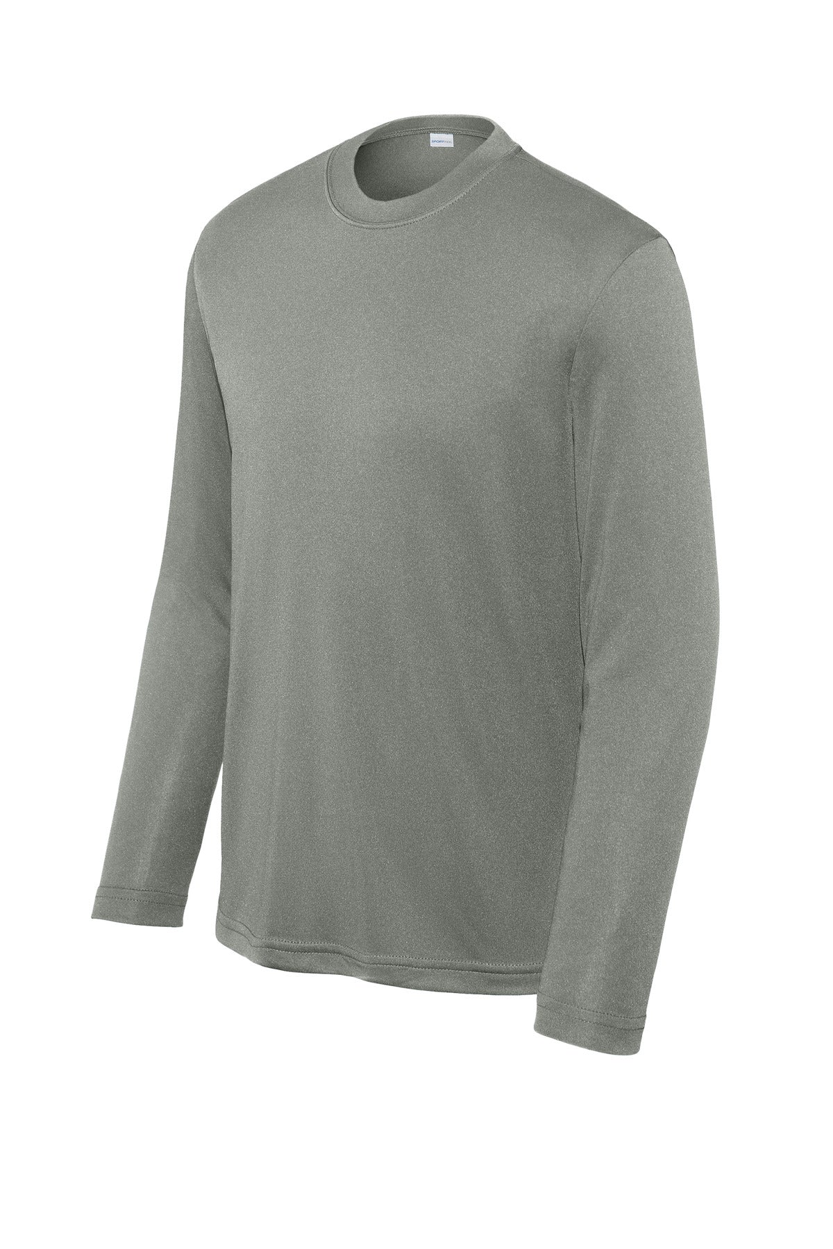 Front View of GyConcrete Sport-Tek Youth Long Sleeve PosiCharge Competitor Tee. YST350LS