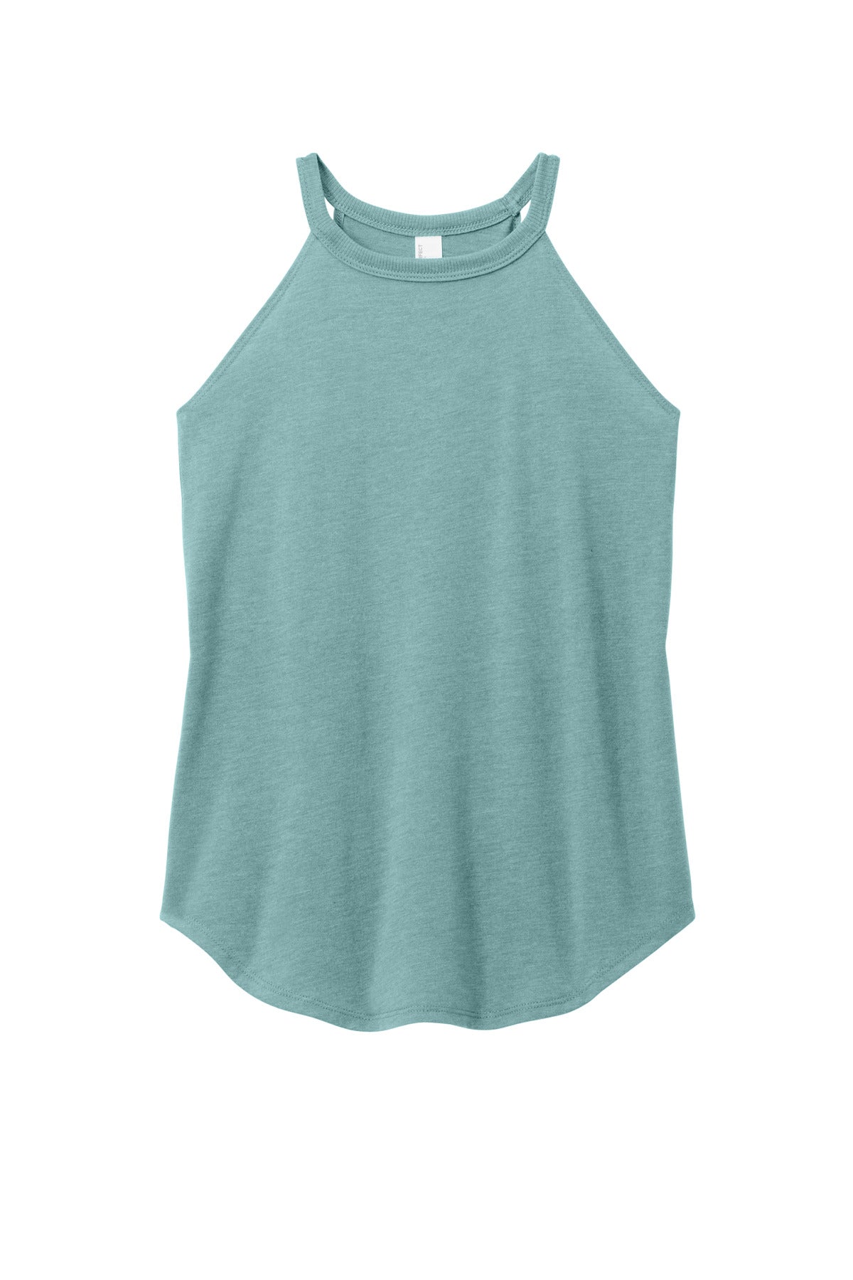 Front View of HdEuclpsBl District Women's Perfect Tri Rocker Tank. DT137L