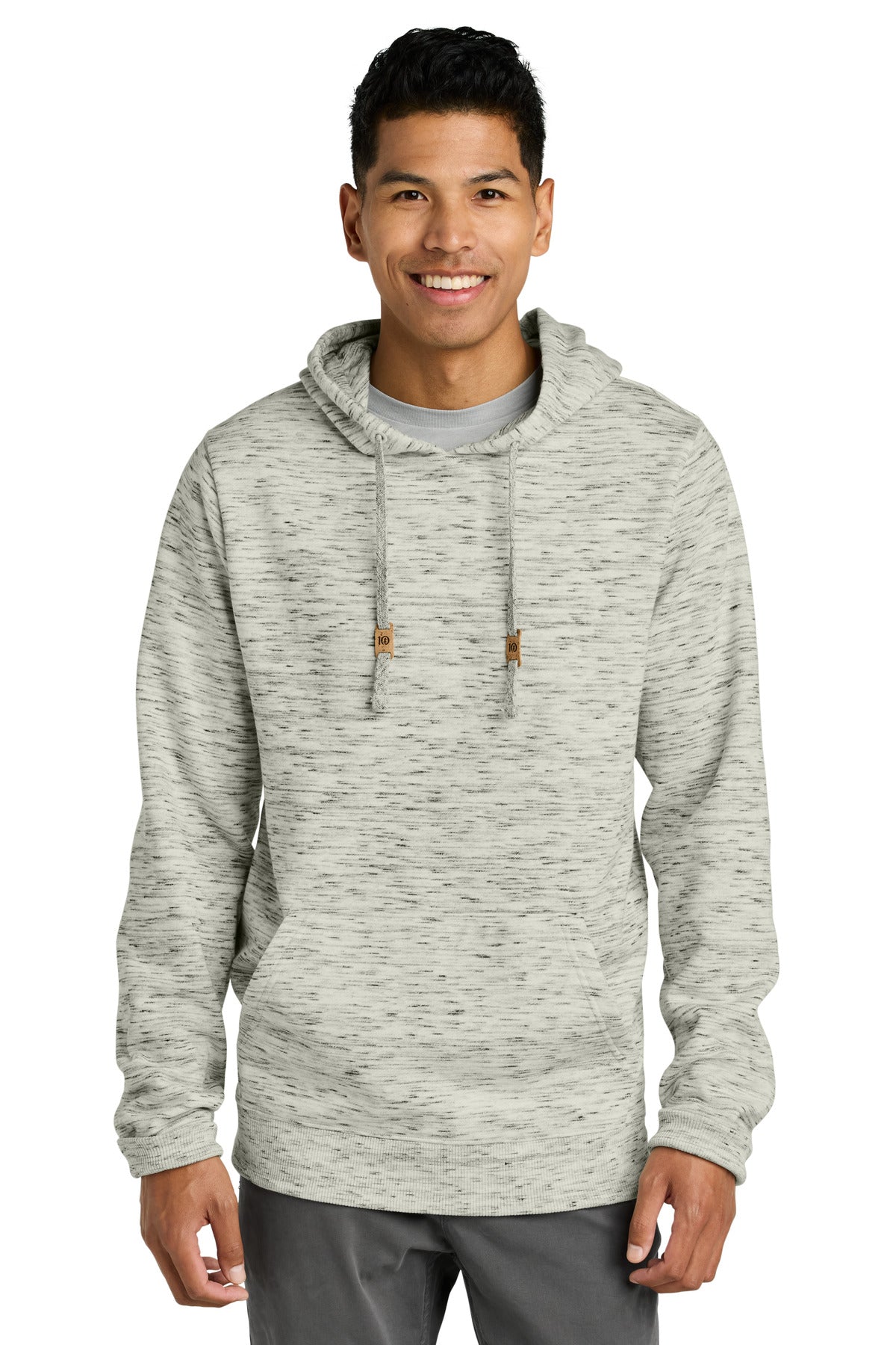 Front View of HiRsGSpcDy LIMITED EDITION tentree Space Dye Fleece Classic Hoodie TTCM4413