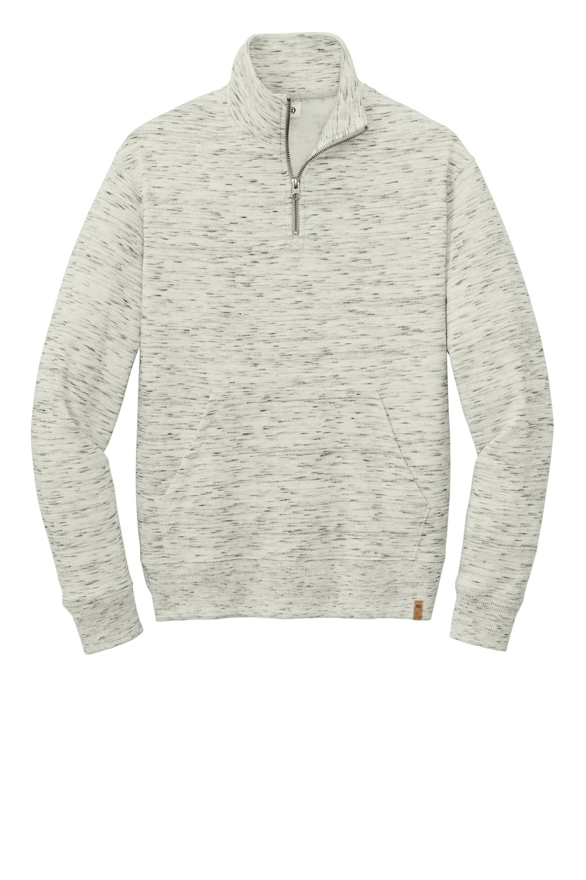 Front View of HiRsGSpcDy tentree Women's Space Dye Fleece 1/4-Zip TTCW6108