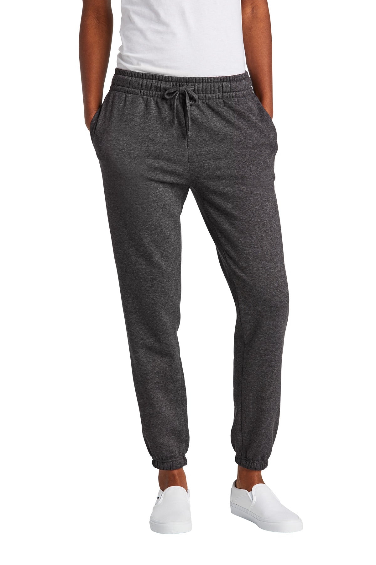 Front View of HtdChar District Women's V.I.T. Fleece Sweatpant DT6110