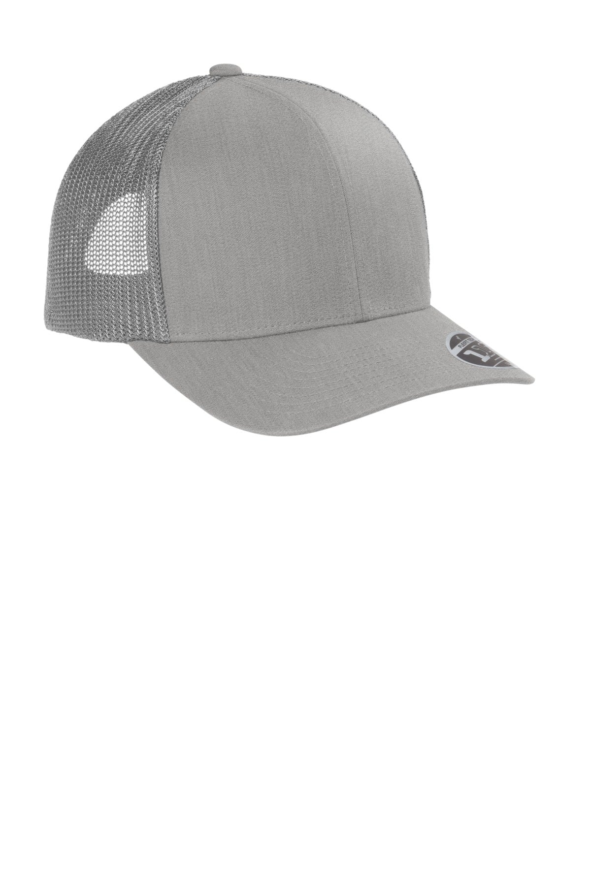Front View of HthrGrey TravisMathew Cruz Trucker Cap. TM1MU423