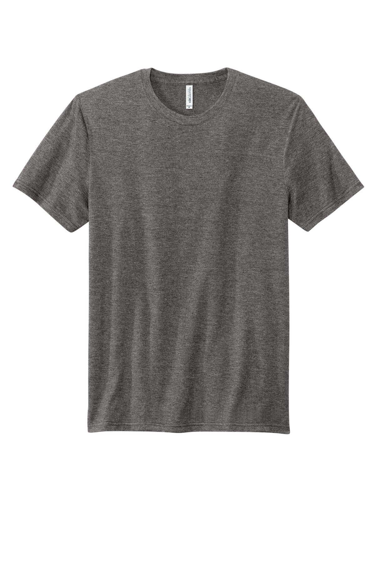 Front View of HthrGryStl Volunteer Knitwear Tri Tee VL40