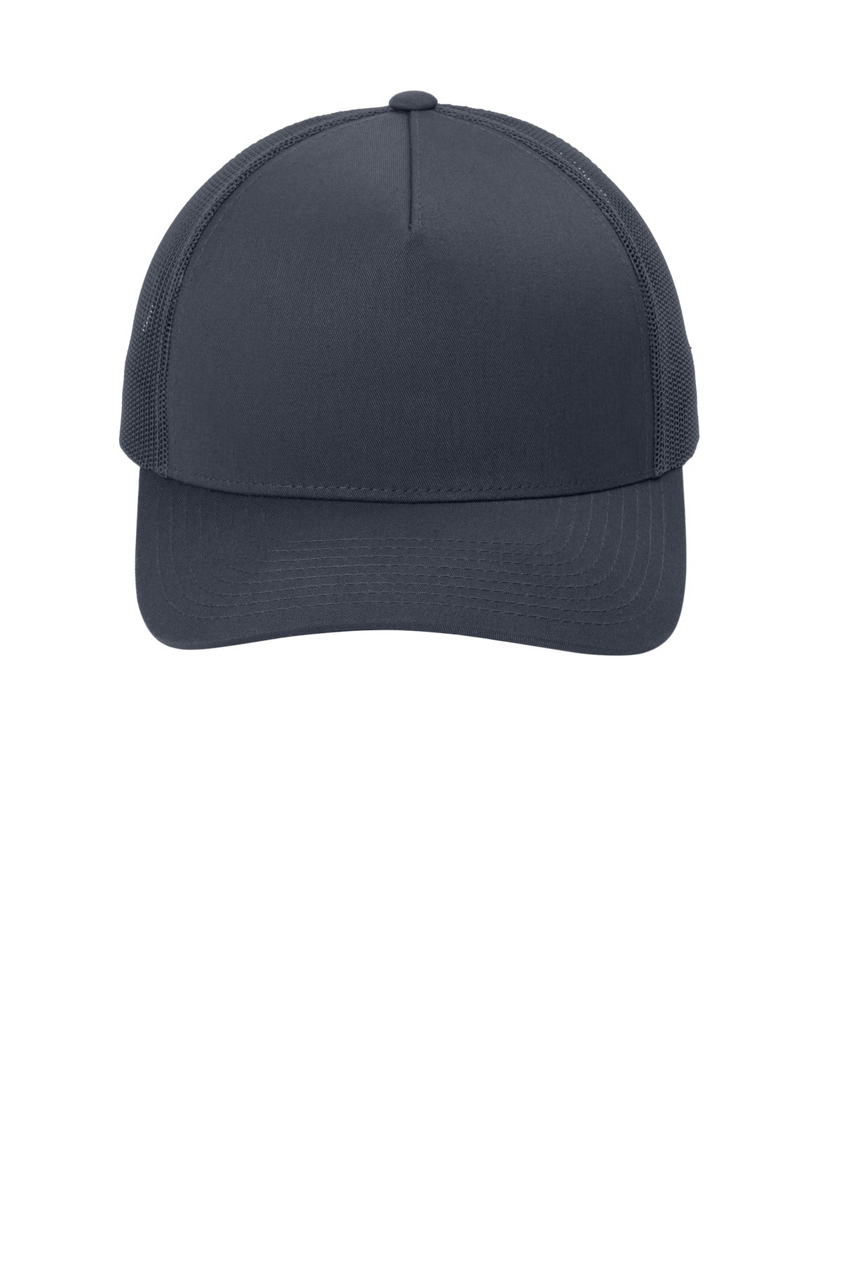 Front View of IrGry/IrGy Sport-Tek YP Classics Retro Trucker 5-Panel Cap STC54