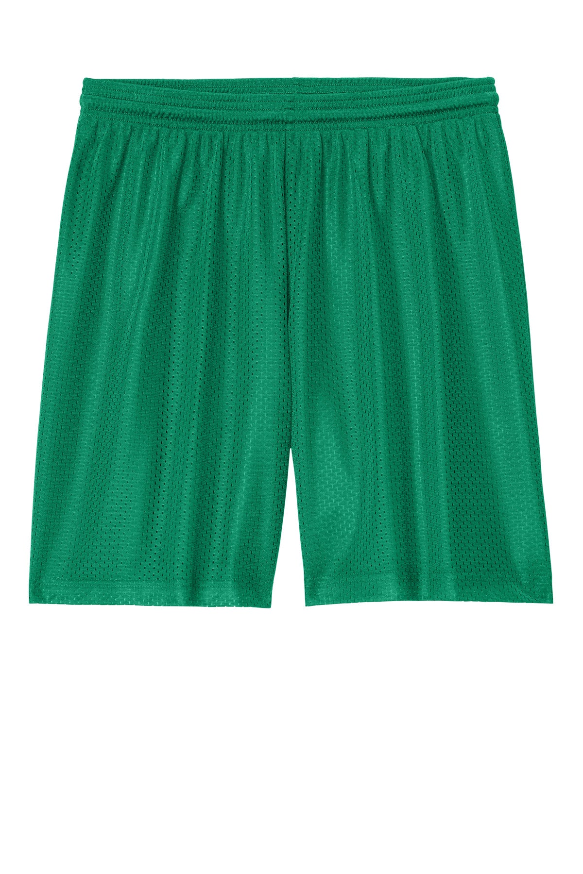 Front View of KellyGreen Sport-Tek PosiCharge Mesh 7" Short ST5100