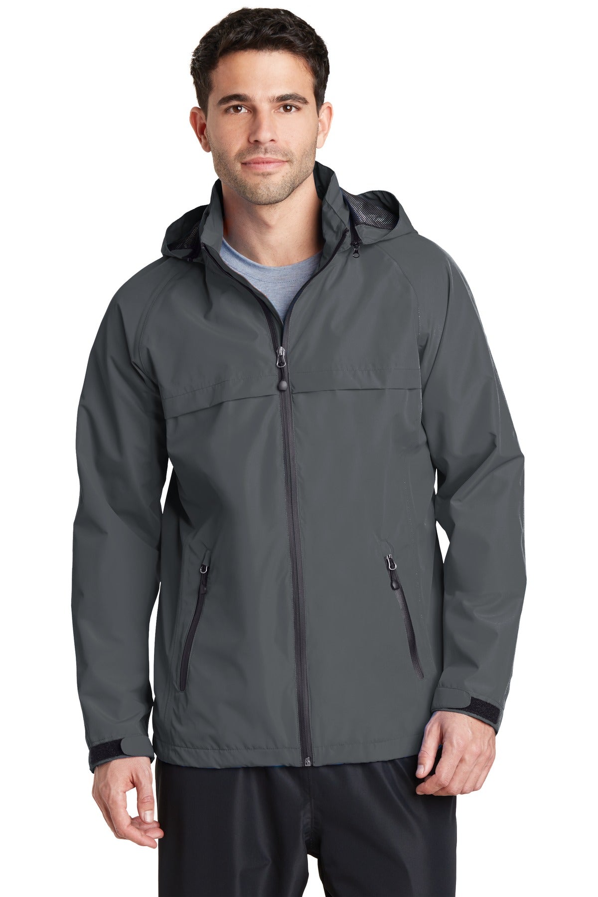 Front View of Magnet Port Authority Torrent Waterproof Jacket. J333