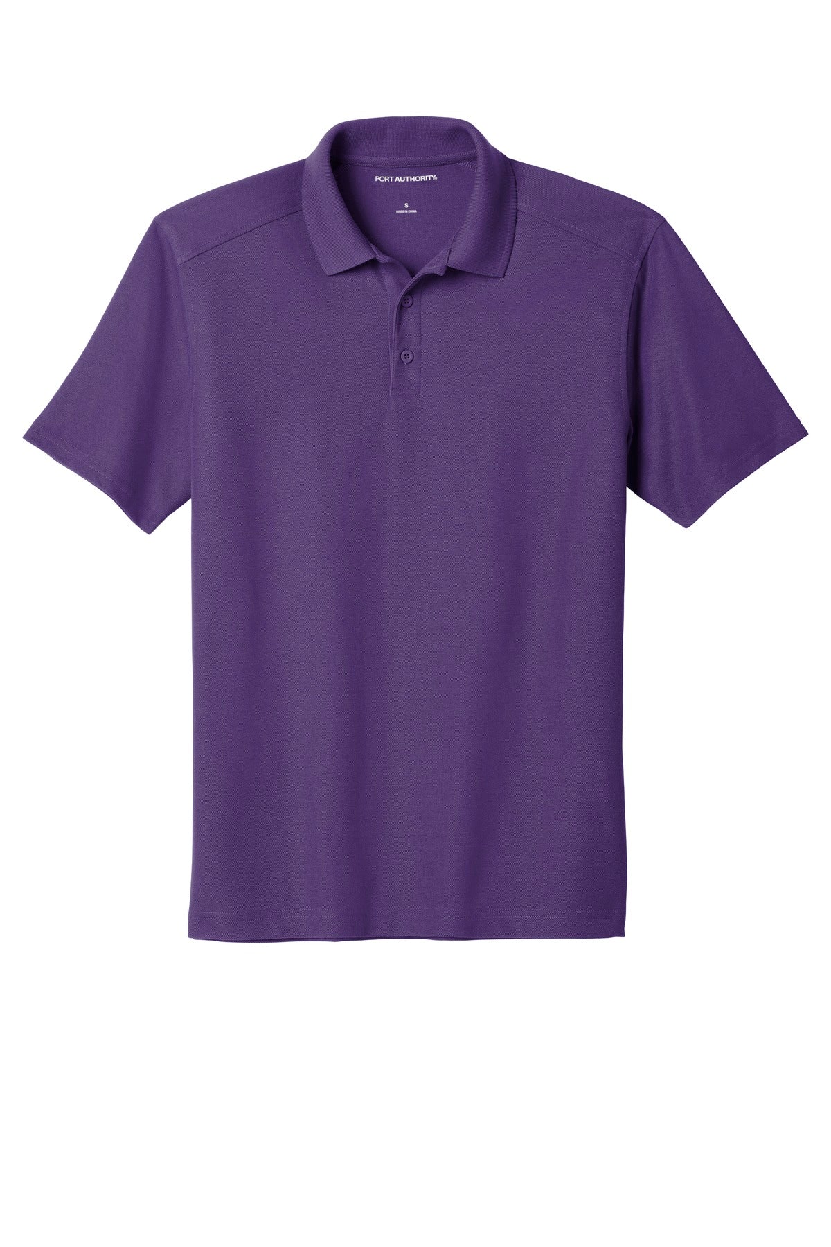 Front View of Majestic Purp Port Authority EZPerformance Pique Polo. K600