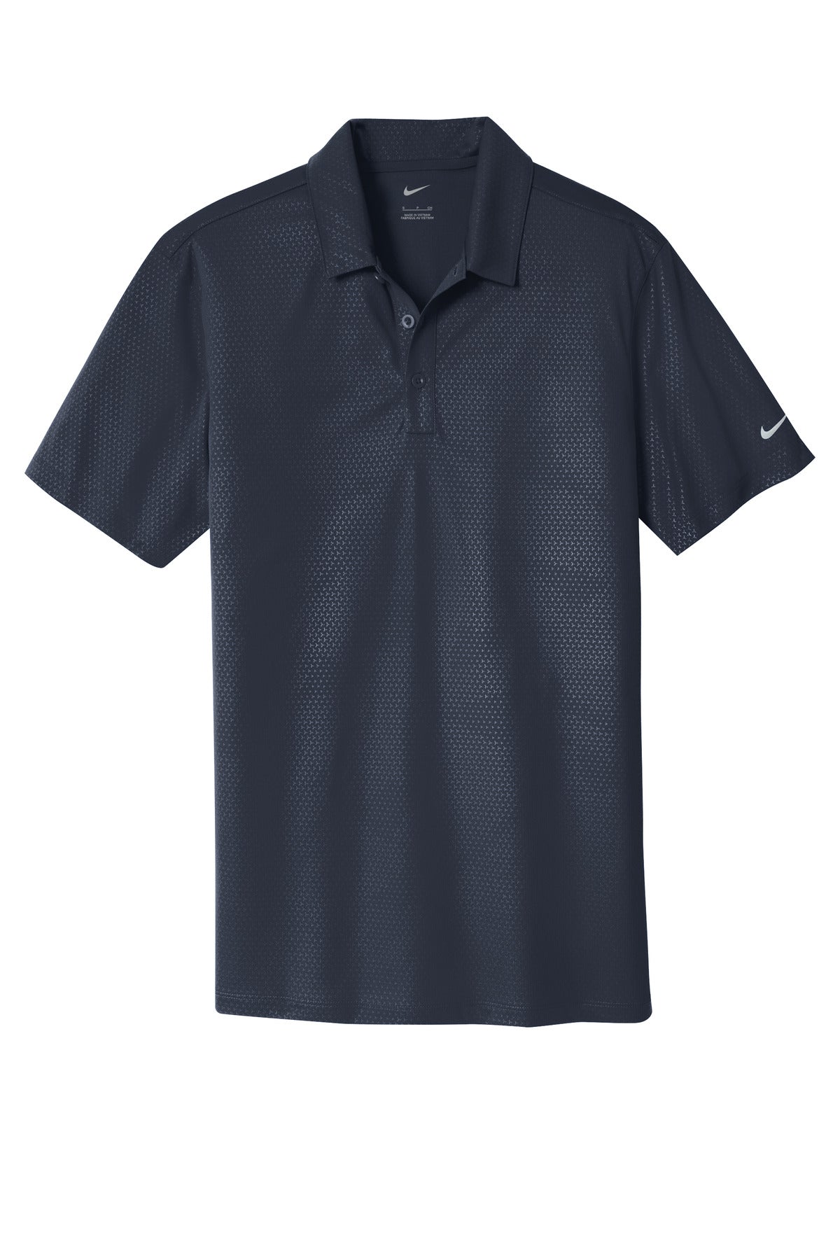 Front View of Marine Nike Dri-FIT Embossed Tri-Blade Polo. 838964