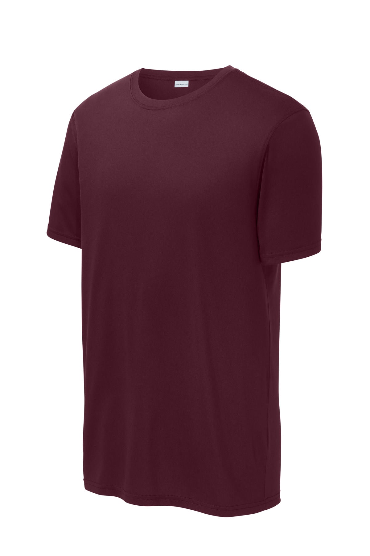 Front View of Maroon Sport-Tek Echo Tee ST760