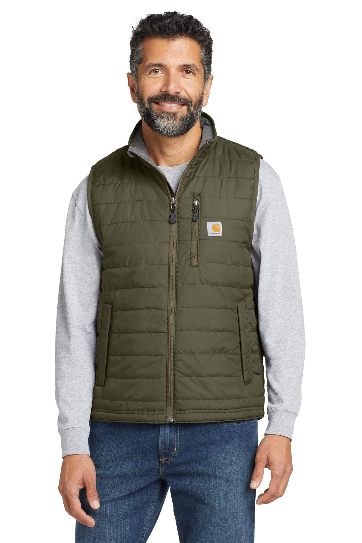 Front View of Moss Carhartt Gilliam Vest CT102286