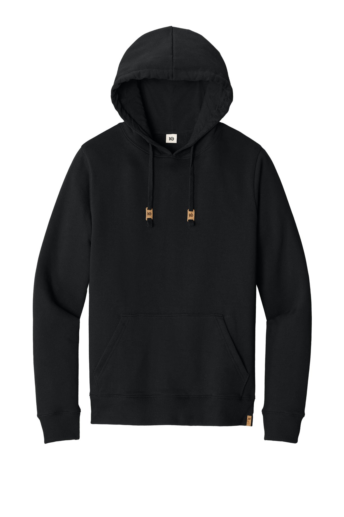 Front View of MtoriteBlk LIMITED EDITION tentree Space Dye Fleece Classic Hoodie TTCM4413