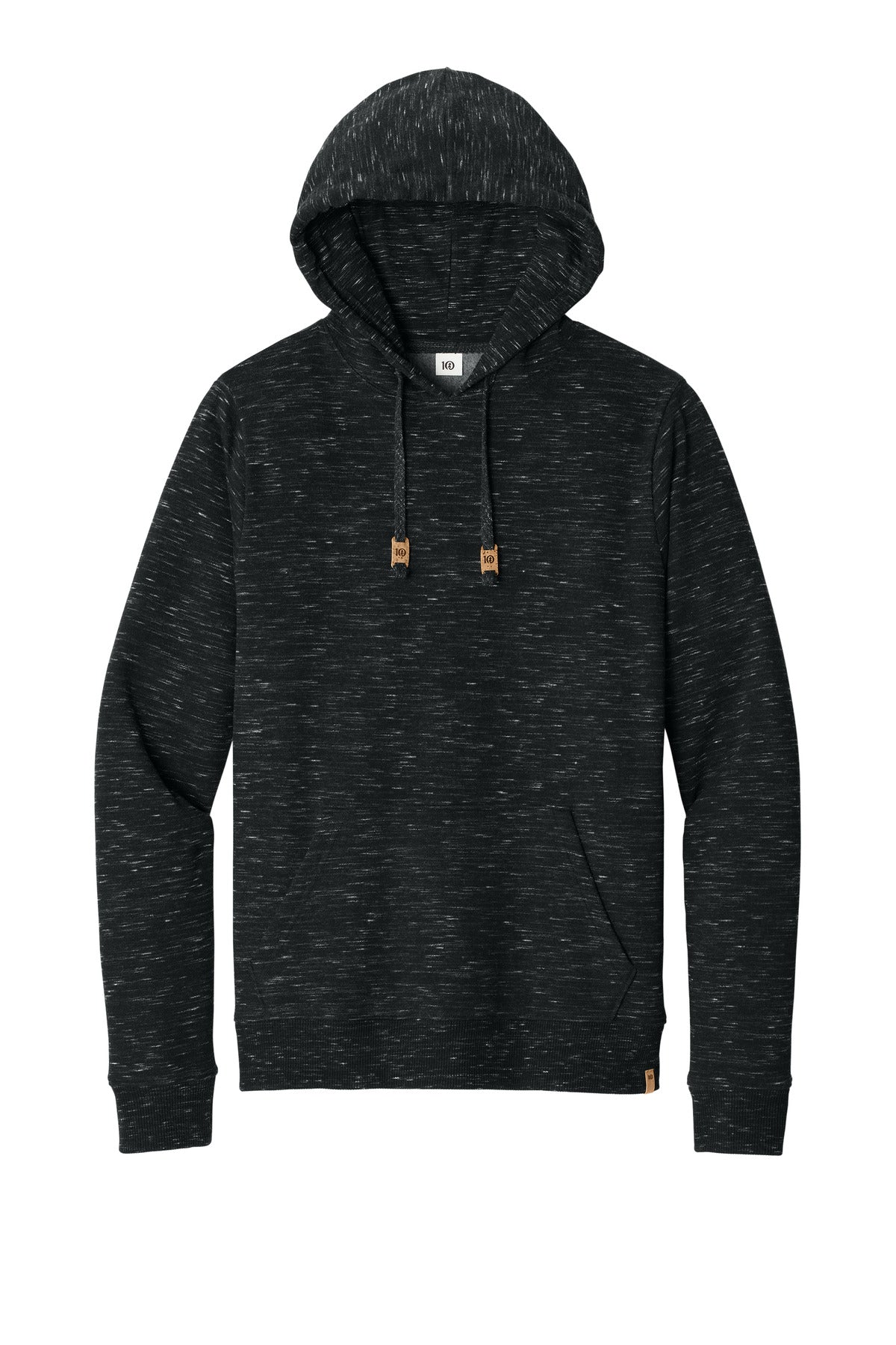 Front View of MtrBkSpcDy LIMITED EDITION tentree Space Dye Fleece Classic Hoodie TTCM4413