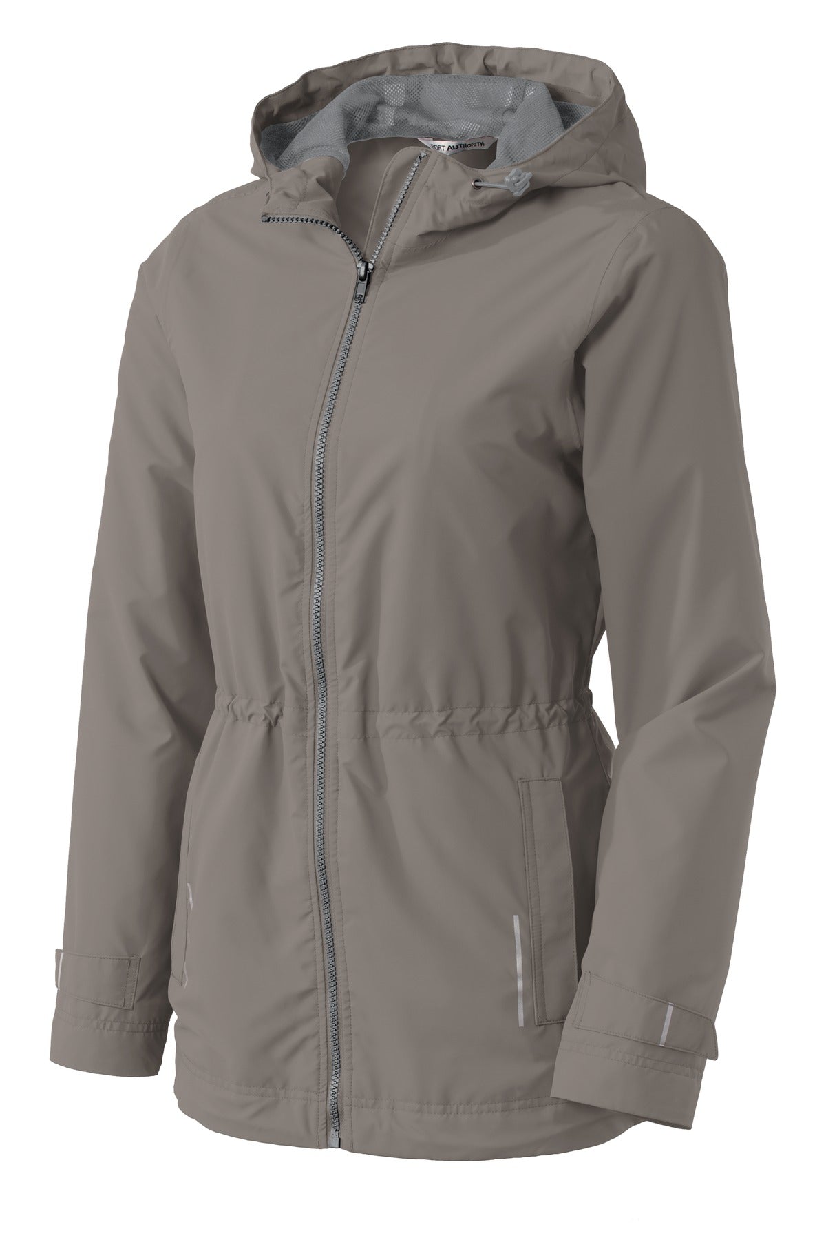 Front View of Northern Grey Port Authority Women's Northwest Slicker. L7710