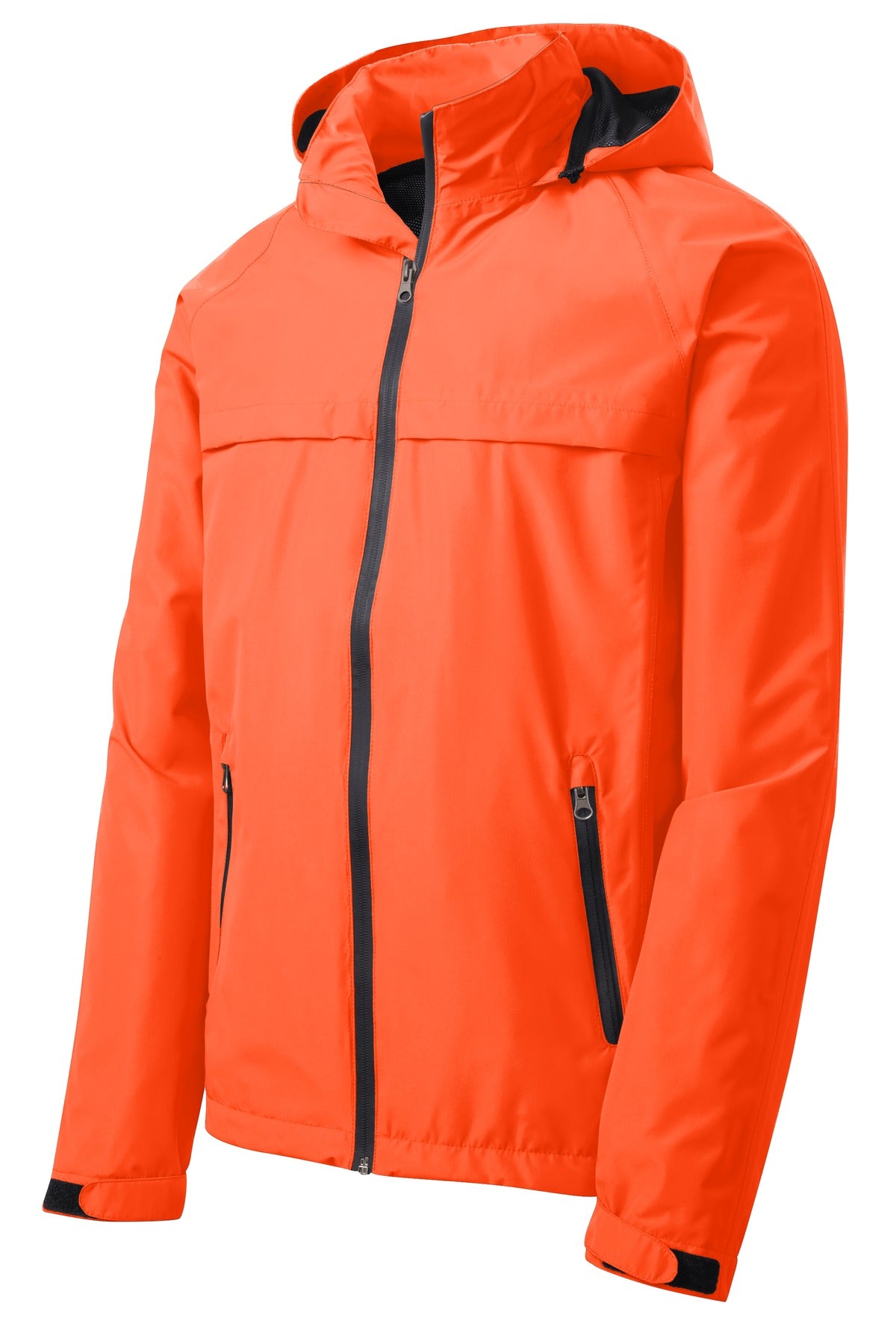 Front View of Orange Crush Port Authority Torrent Waterproof Jacket. J333