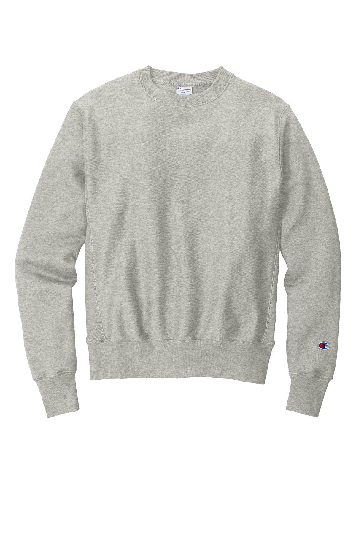 Front View of OxfordGrey Champion Reverse Weave Crewneck Sweatshirt S149