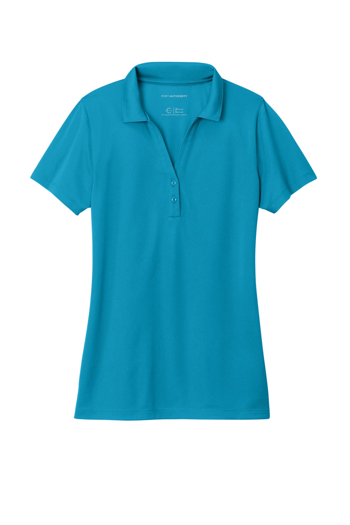 Front View of ParcelBlue Port Authority Women's C-FREE Performance Polo LK863