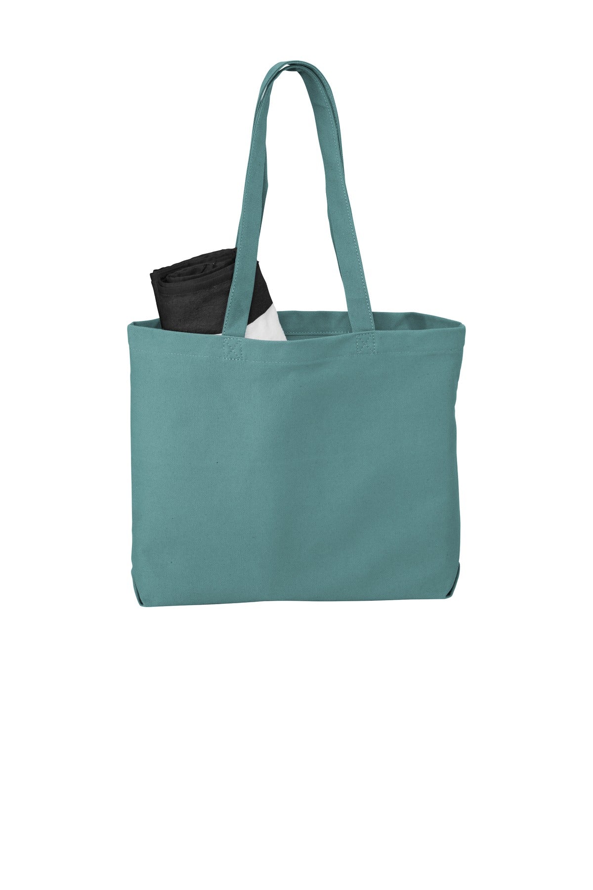 Front View of Peacock Port Authority Beach Wash Tote. BG421