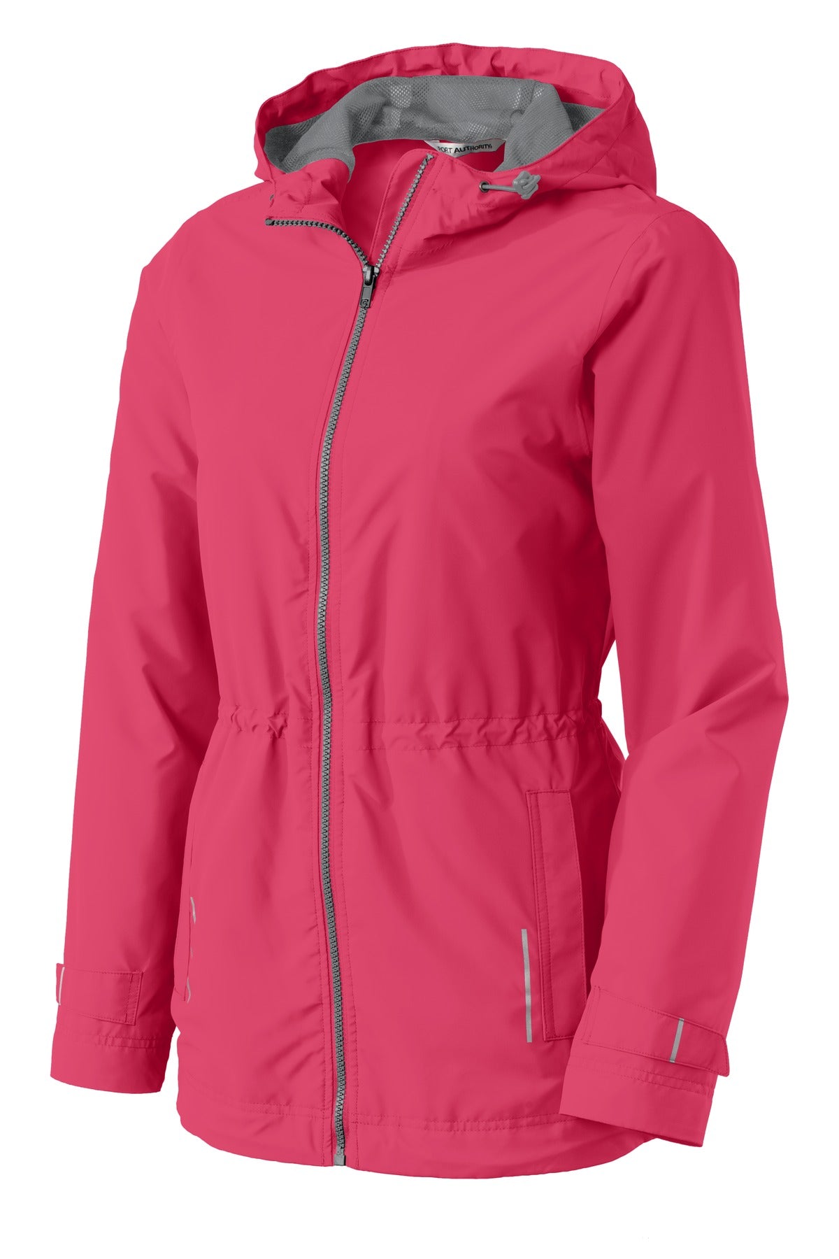 Front View of Pink Horizon Port Authority Women's Northwest Slicker. L7710