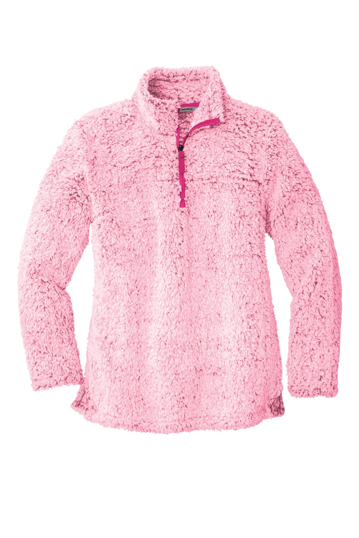 Front View of Pop Raspbry He Port Authority Women's Cozy 1/4-Zip Fleece L130