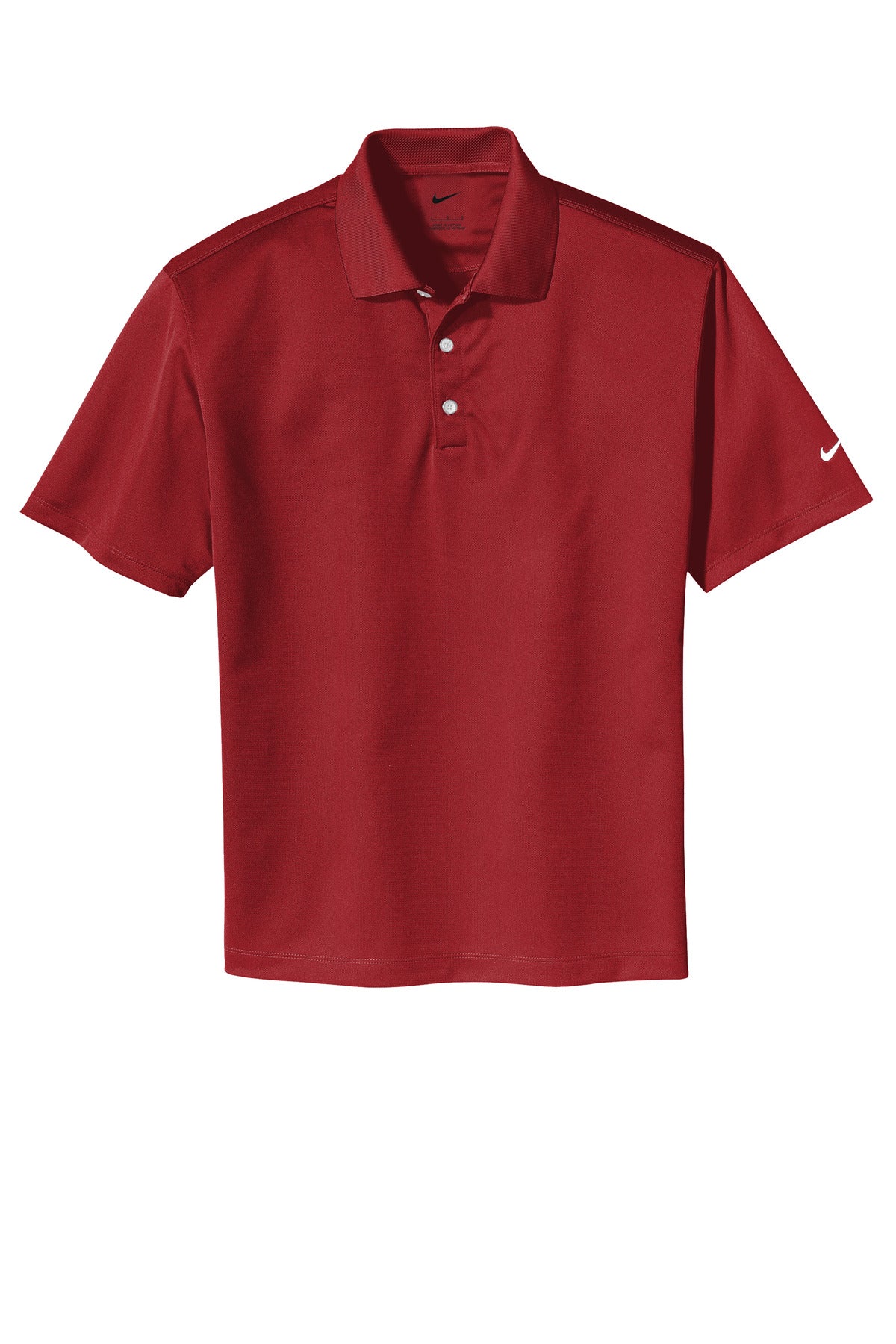 Front View of Pro Red Nike Tech Basic Dri-FIT Polo. 203690