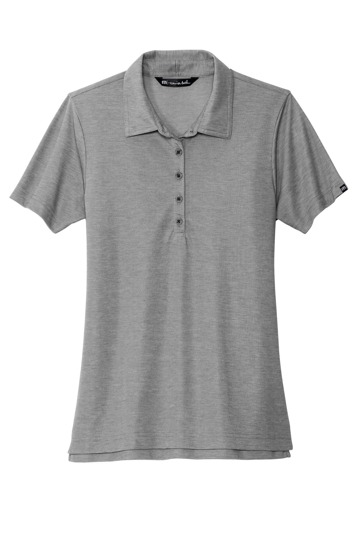 Front View of QuiShaGyHt TravisMathew Women's Oceanside Heather Polo TM1WW002