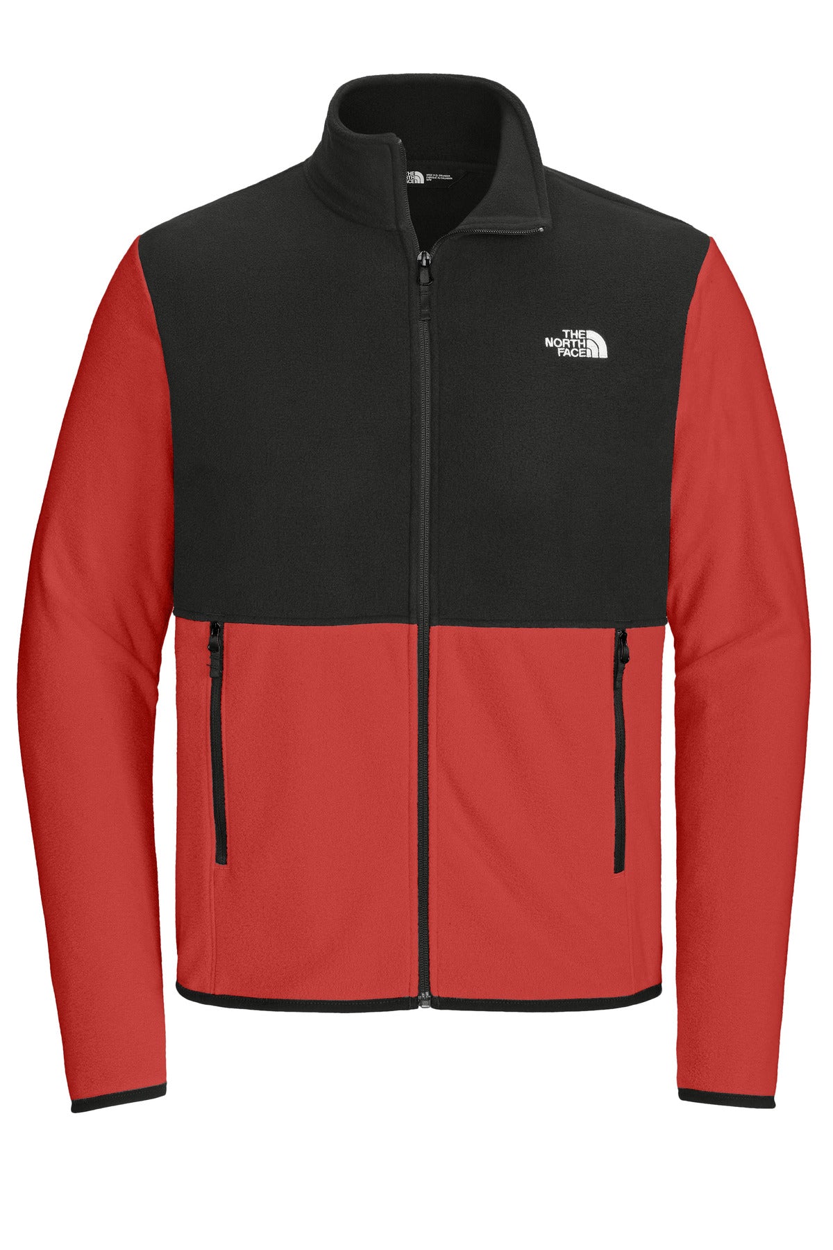 Front View of RageR/TNFB The North Face Glacier Full-Zip Fleece Jacket NF0A7V4J