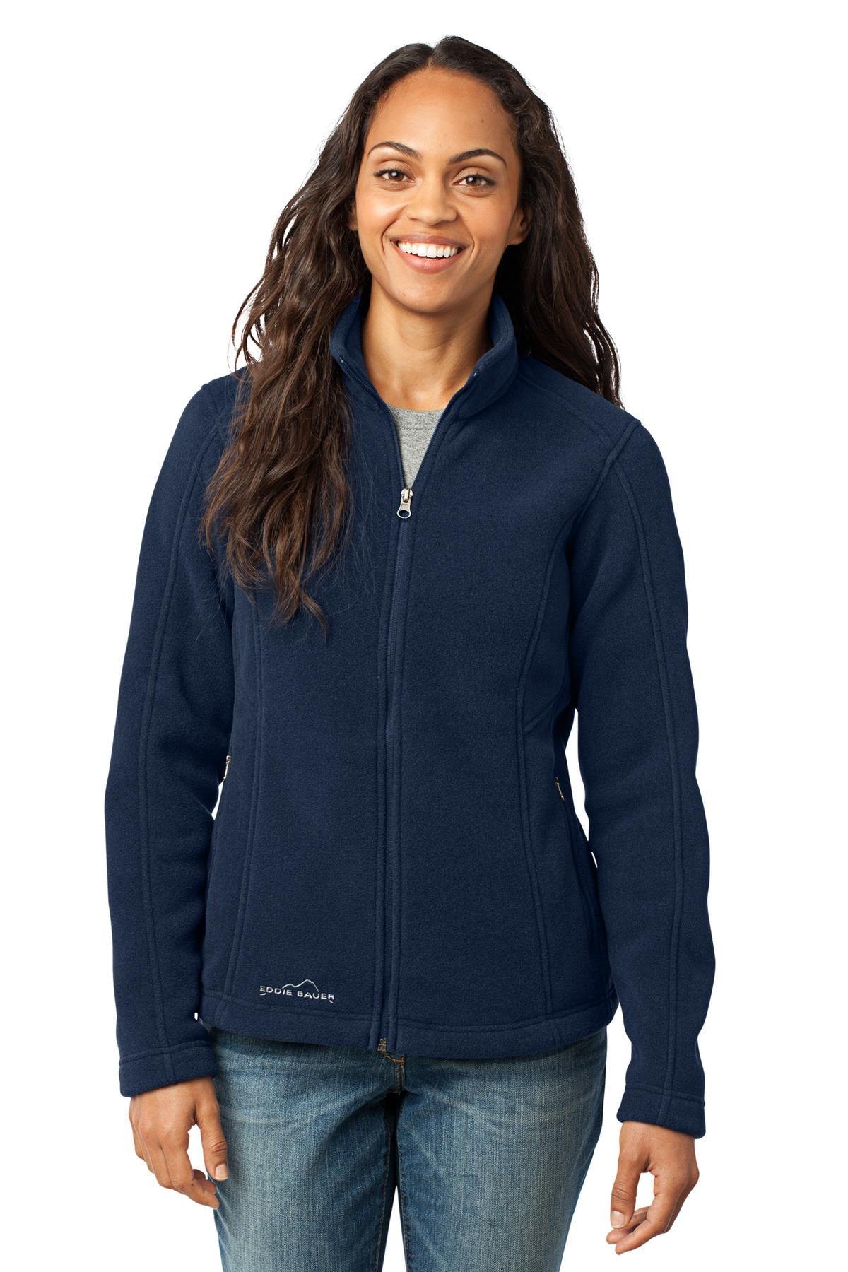 Front View of River Blue Eddie Bauer - Women's Full-Zip Fleece Jacket. EB201