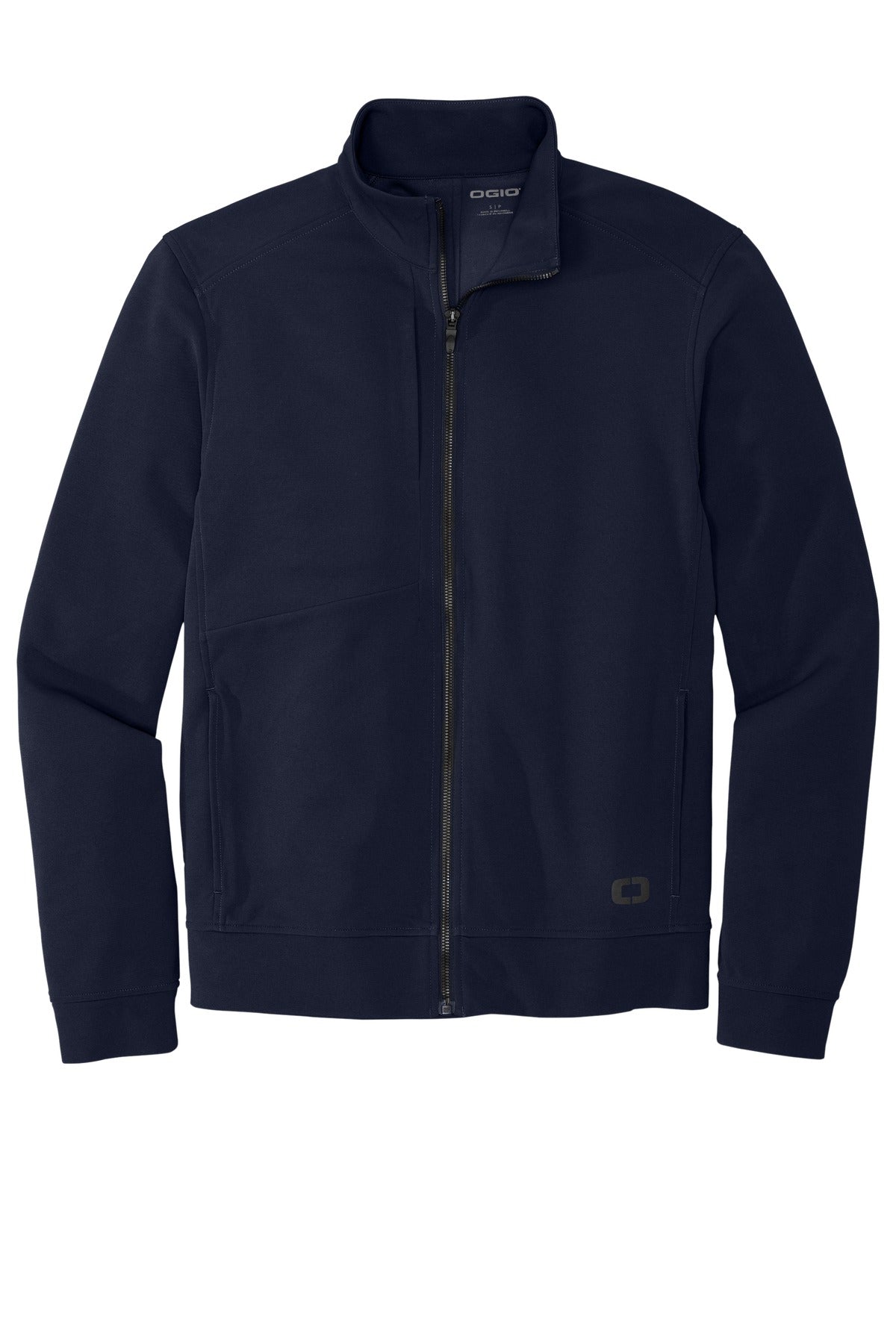 Front View of River Blue Nvy OGIO Hinge Full-Zip. OG820