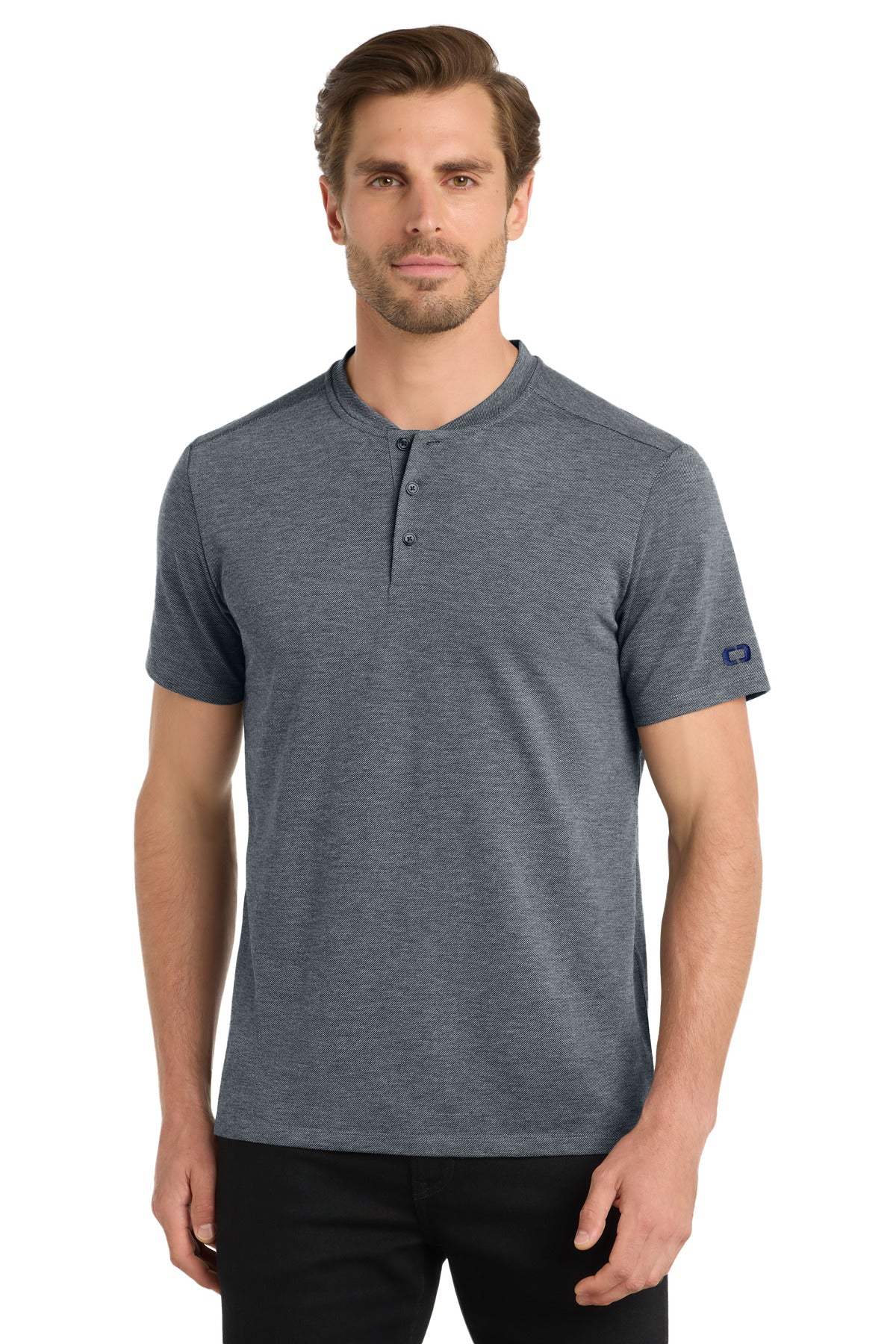 Front View of RiverBlNv OGIO Evolution Henley OG148