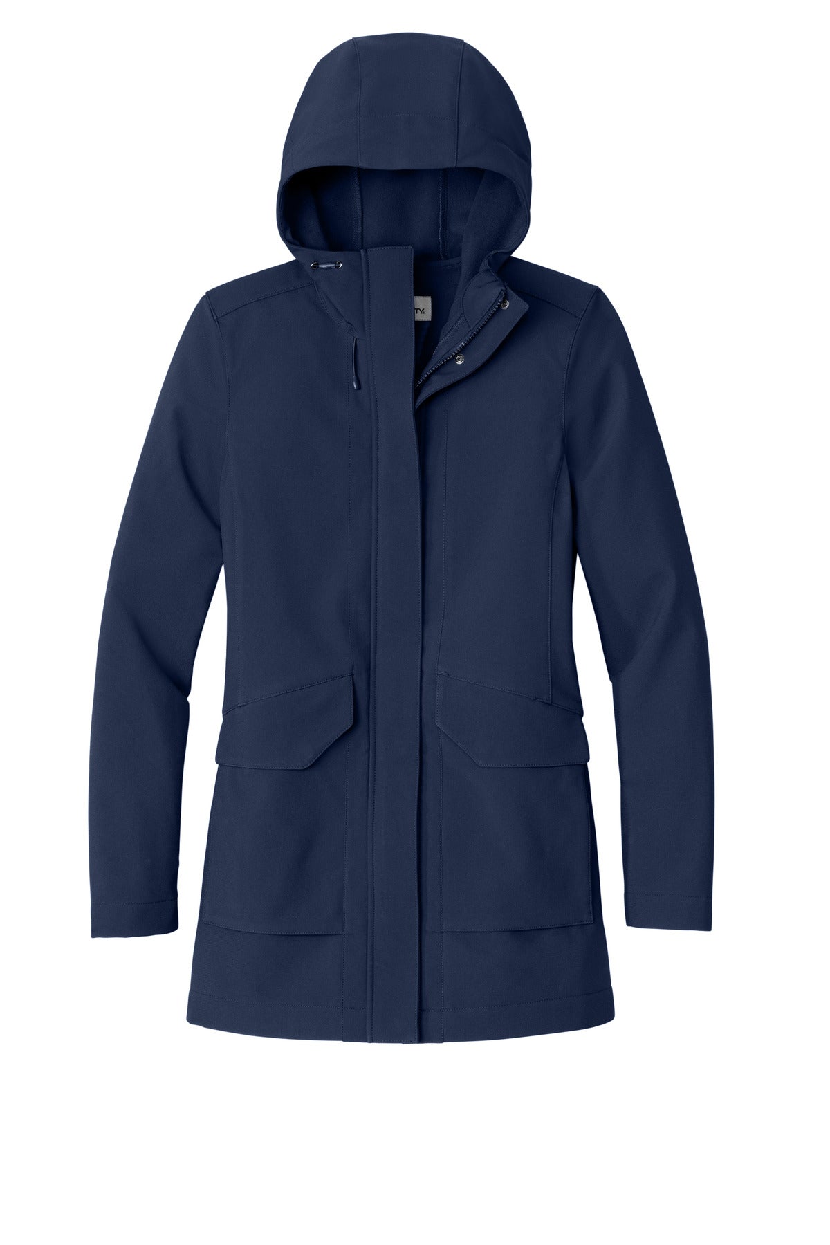 Front View of RiverBlNv Port Authority Women's Collective Outer Soft Shell Parka L919