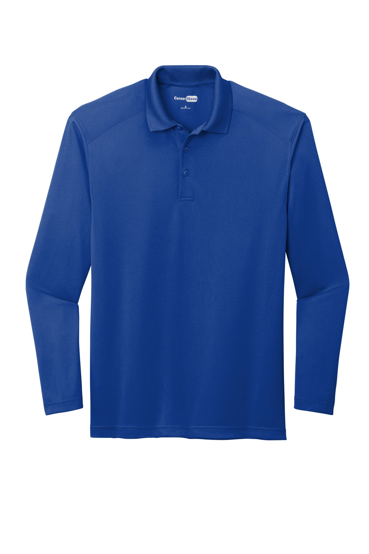 Front View of Royal CornerStone Select Lightweight Snag-Proof Long Sleeve Polo CS418LS