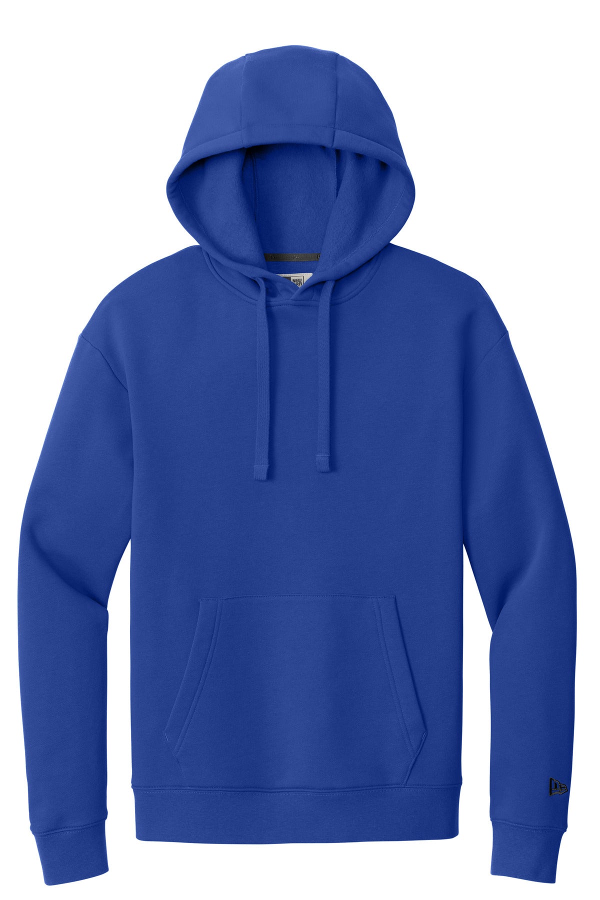 Front View of Royal New Era Heritage Fleece Pullover Hoodie NEA525