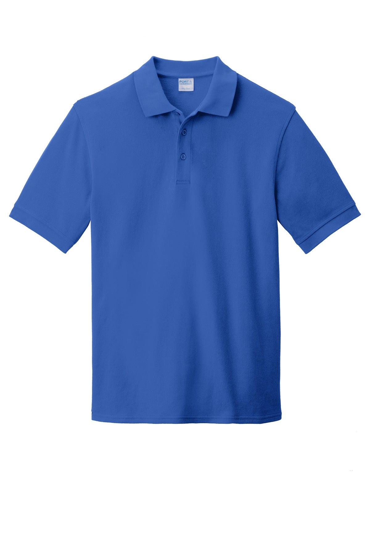 Front View of Royal Port & Company Combed Ring Spun Pique Polo. KP1500