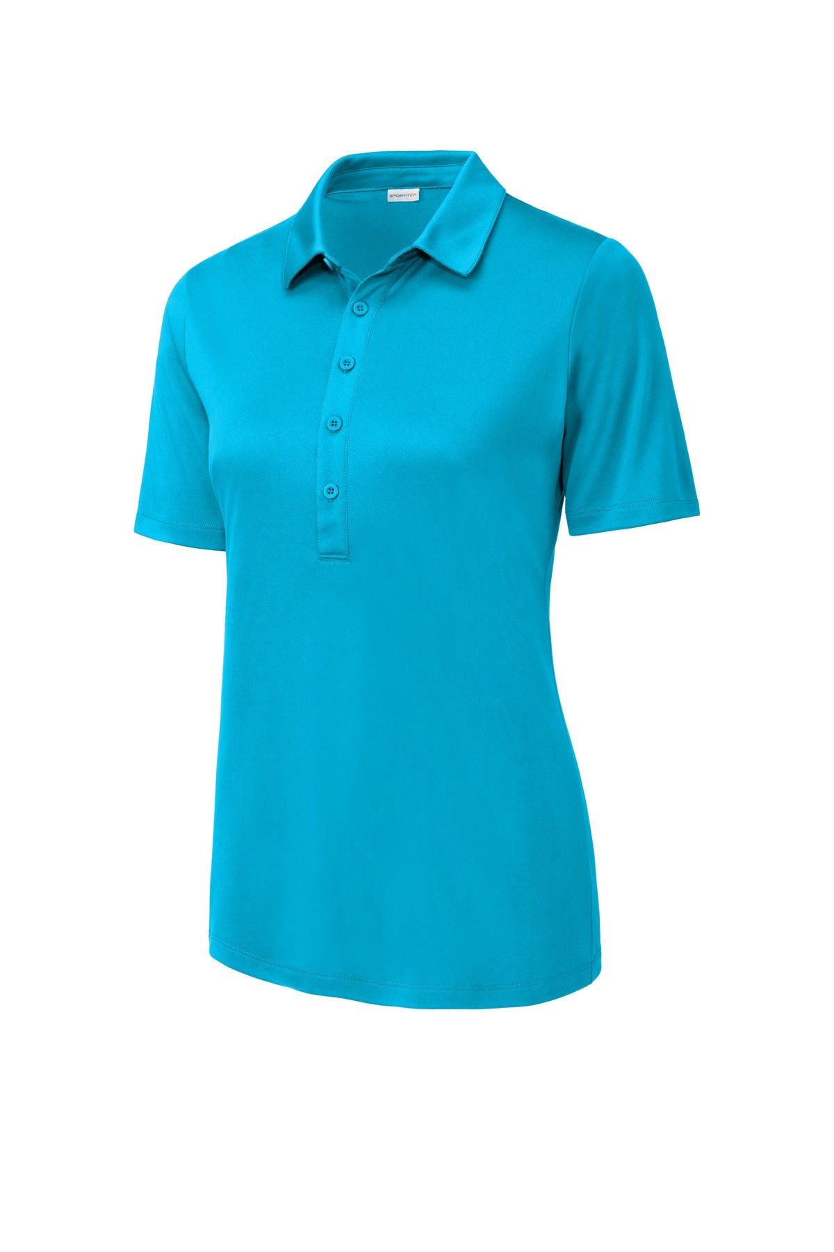 Front View of Sapphire Sport-Tek Women's Posi-UV Pro Polo. LST520