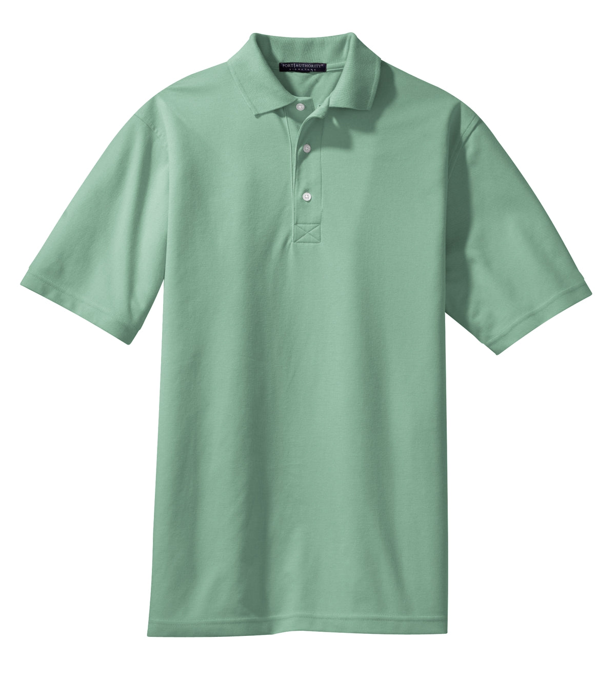 Front View of Seafoam Port Authority Rapid Dry Polo. K455