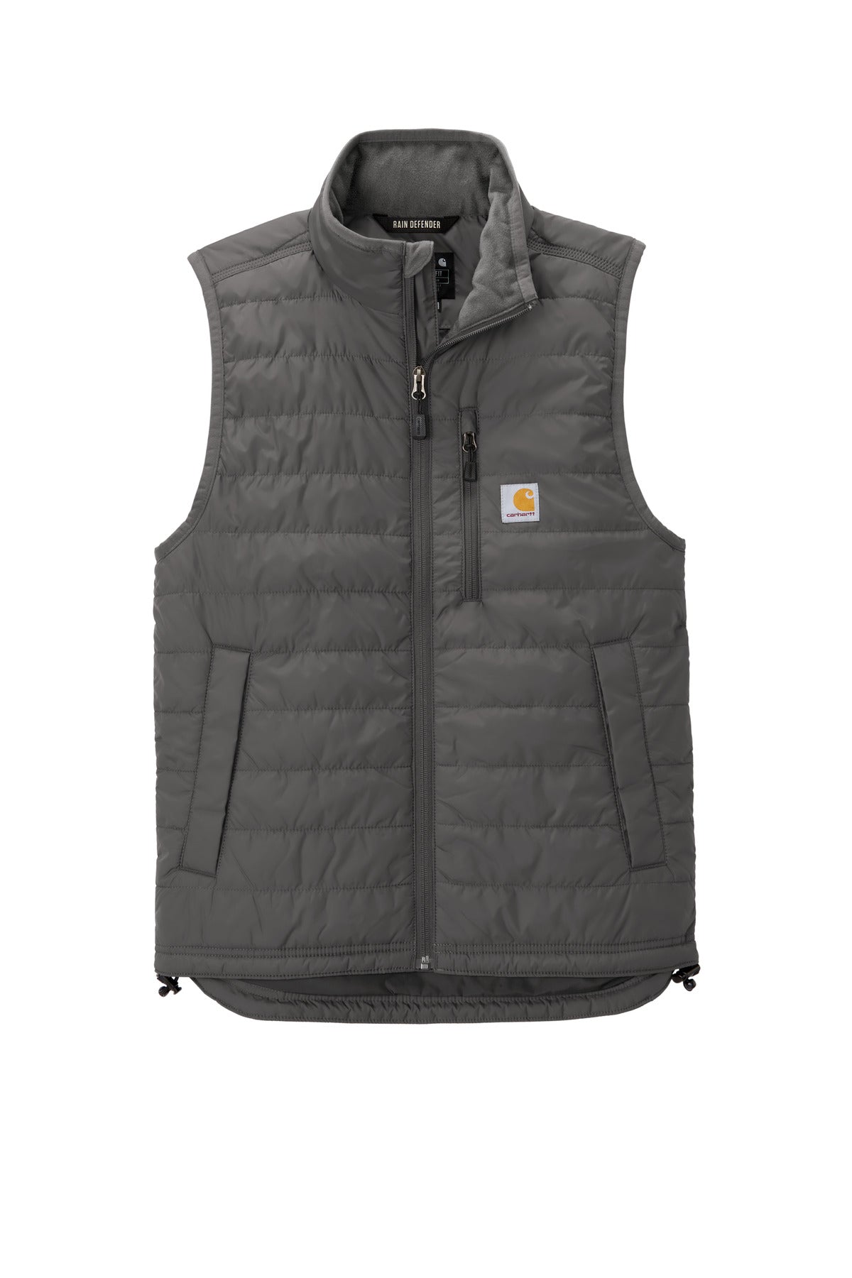 Front View of Shadow Grey Carhartt Gilliam Vest CT102286