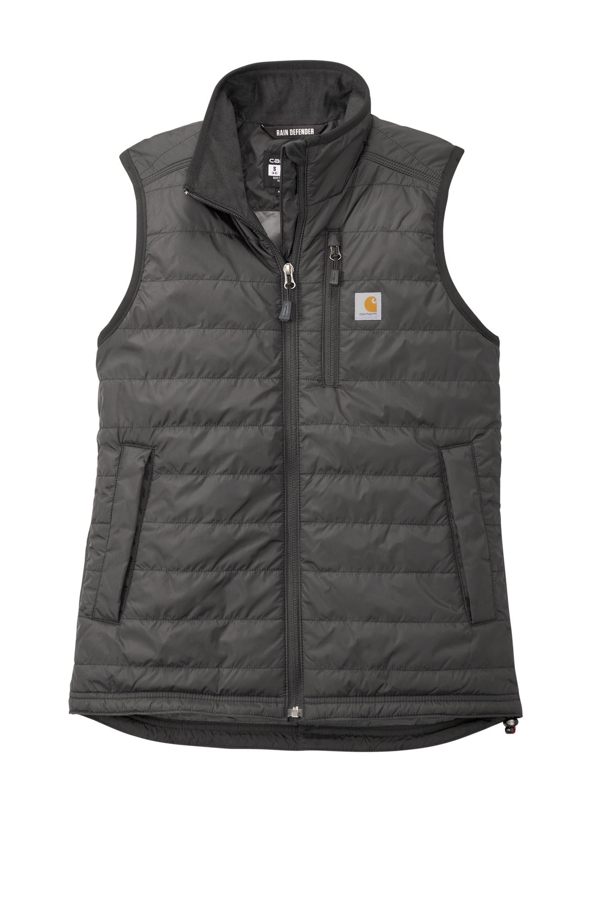 Front View of ShadowGrey Carhartt Women's Gilliam Vest CT104315