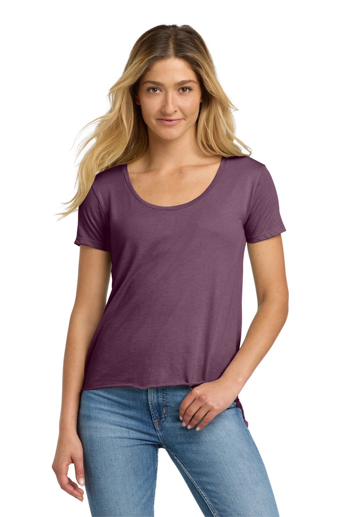 Front View of Shiraz Next Level Apparel Women's Festival Scoop Neck Tee. NL5030
